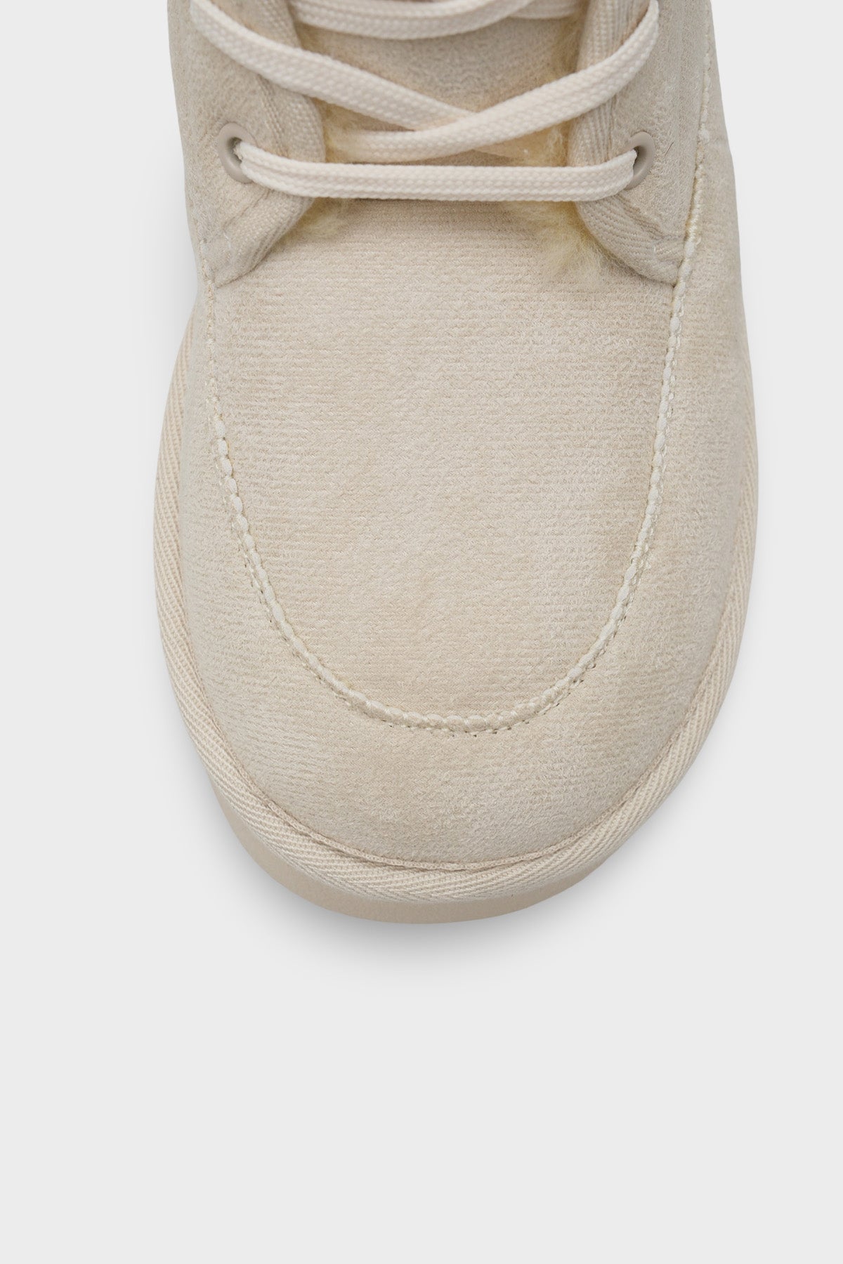 Madeline Kalın Tabanlı Yuvarlak Burunlu Bağcıklı Kürklü Kadın Bot