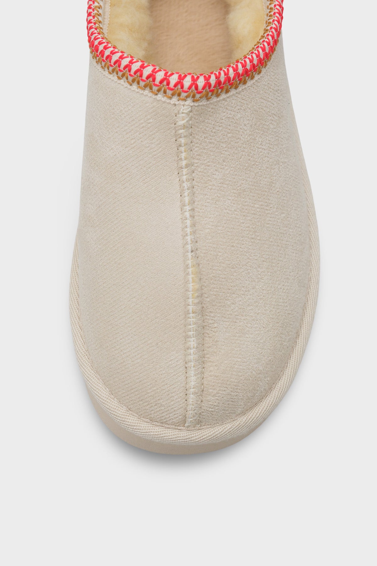 Carroll Kalın Tabanlı Yuvarlak Burunlu Kürklü Kadın Kapalı Terlik