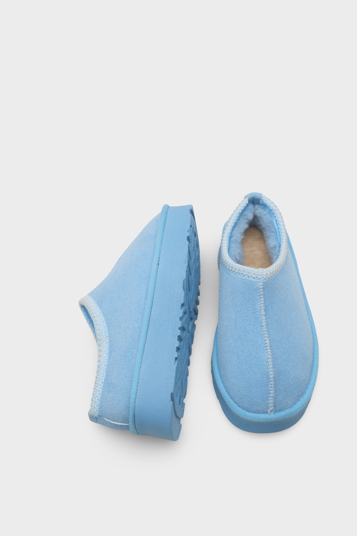 Carroll Kalın Tabanlı Yuvarlak Burunlu Kürklü Kadın Kapalı Terlik