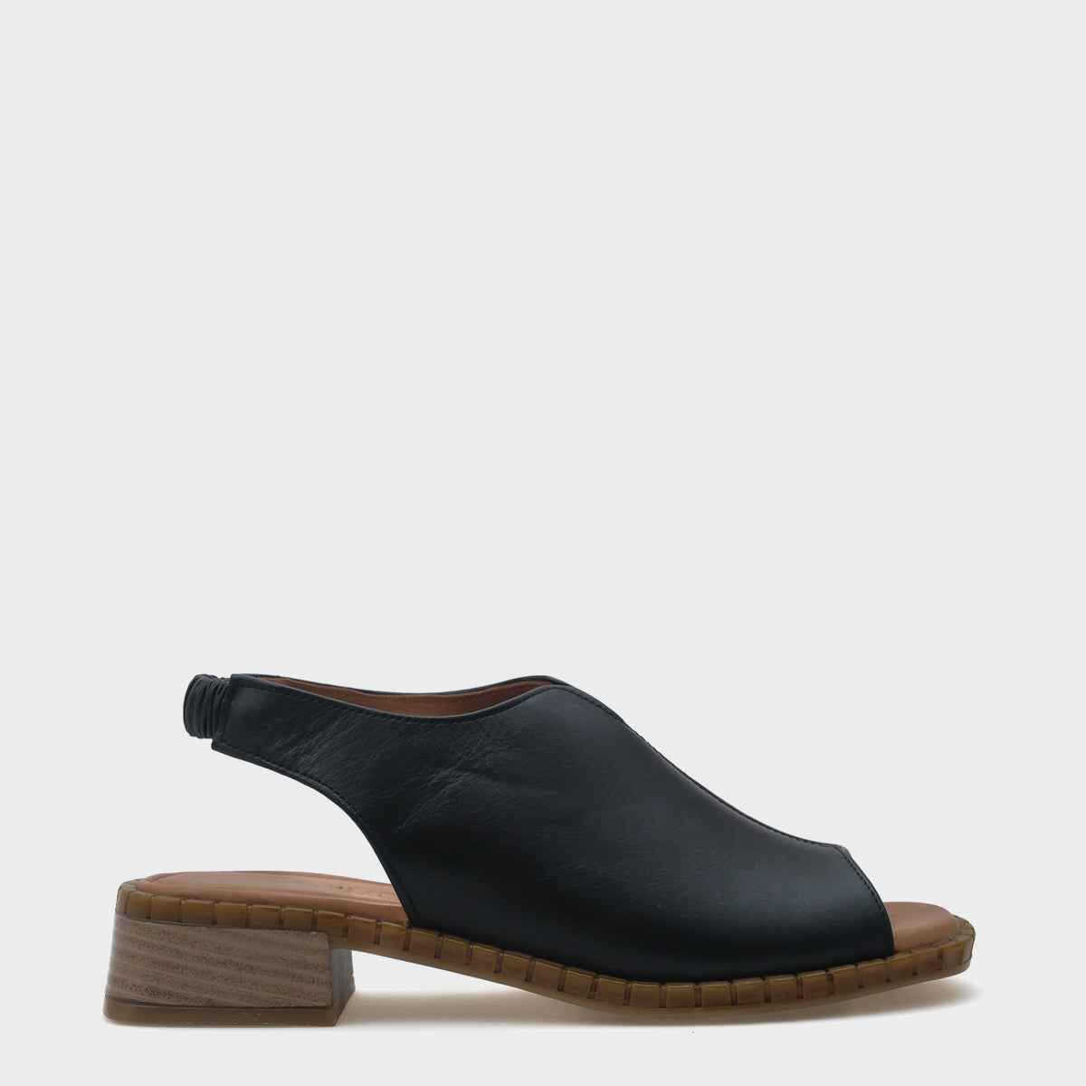 Ellissa Kısa Topuklu Tek Bant Deri Kadın Sandalet