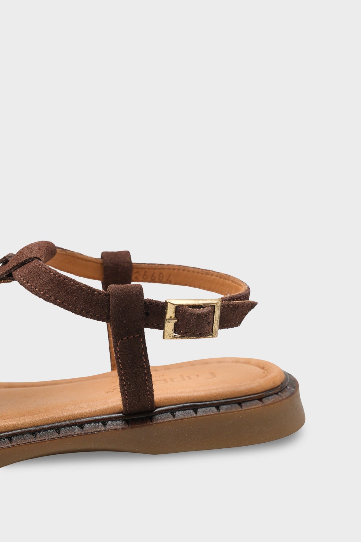 Mallorie Hakiki Deri Metal Tokalı Düz Topuklu Kadın Sandalet