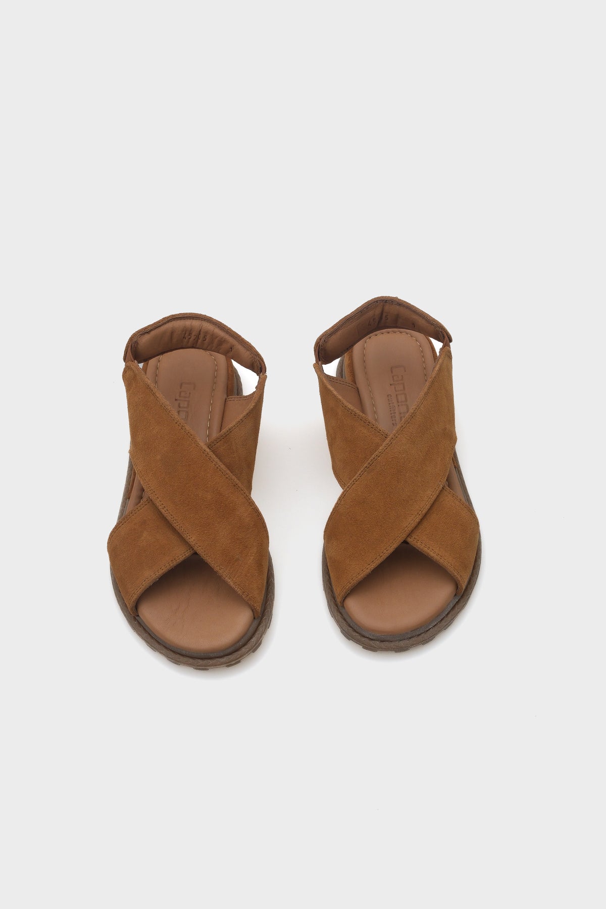 Elvira Çapraz Bantlı Cırtlı Deri Kadın Sandalet