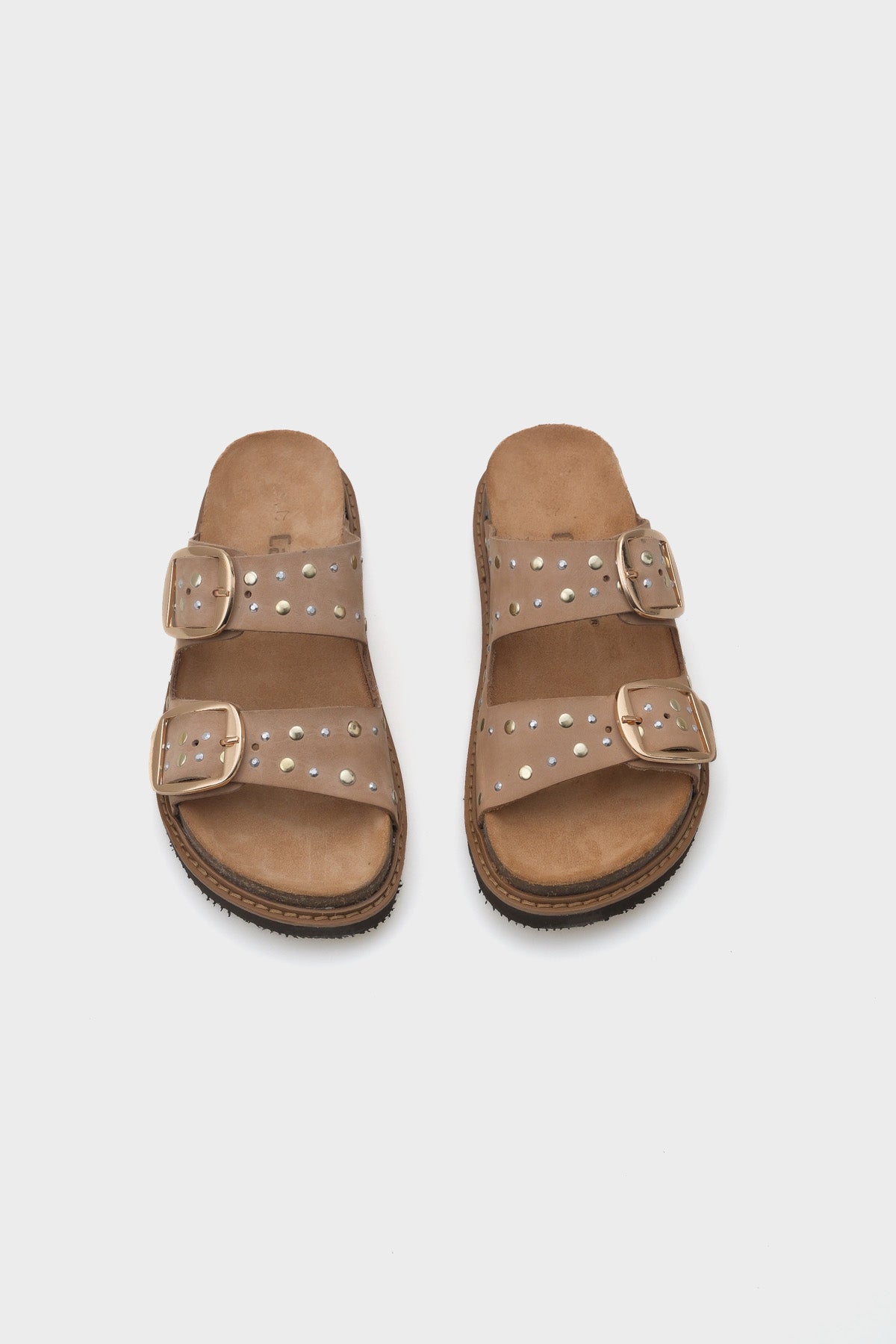 Nicky Zımbalı Deri Kadın Terlik