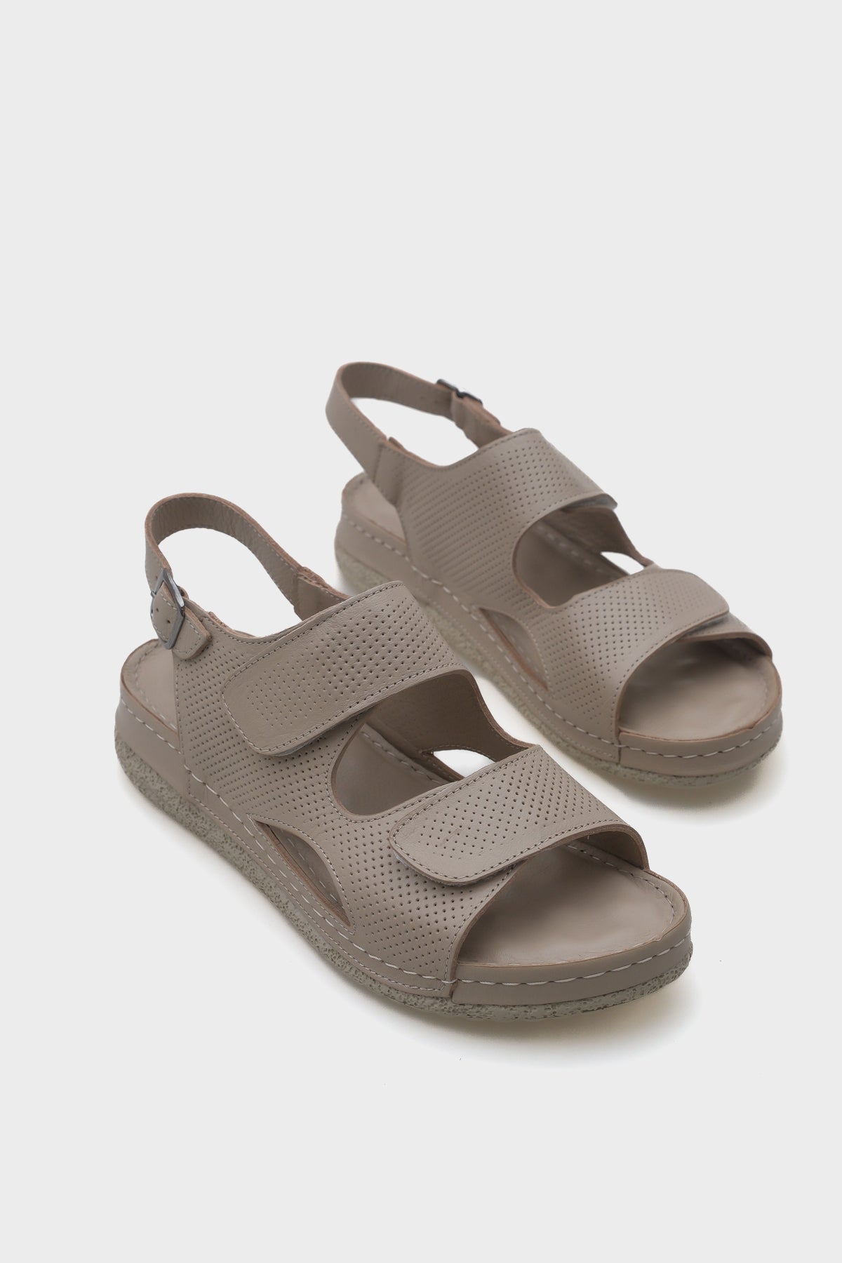 Ember Cırtlı Deri Konfor Anatomik Kadın Sandalet