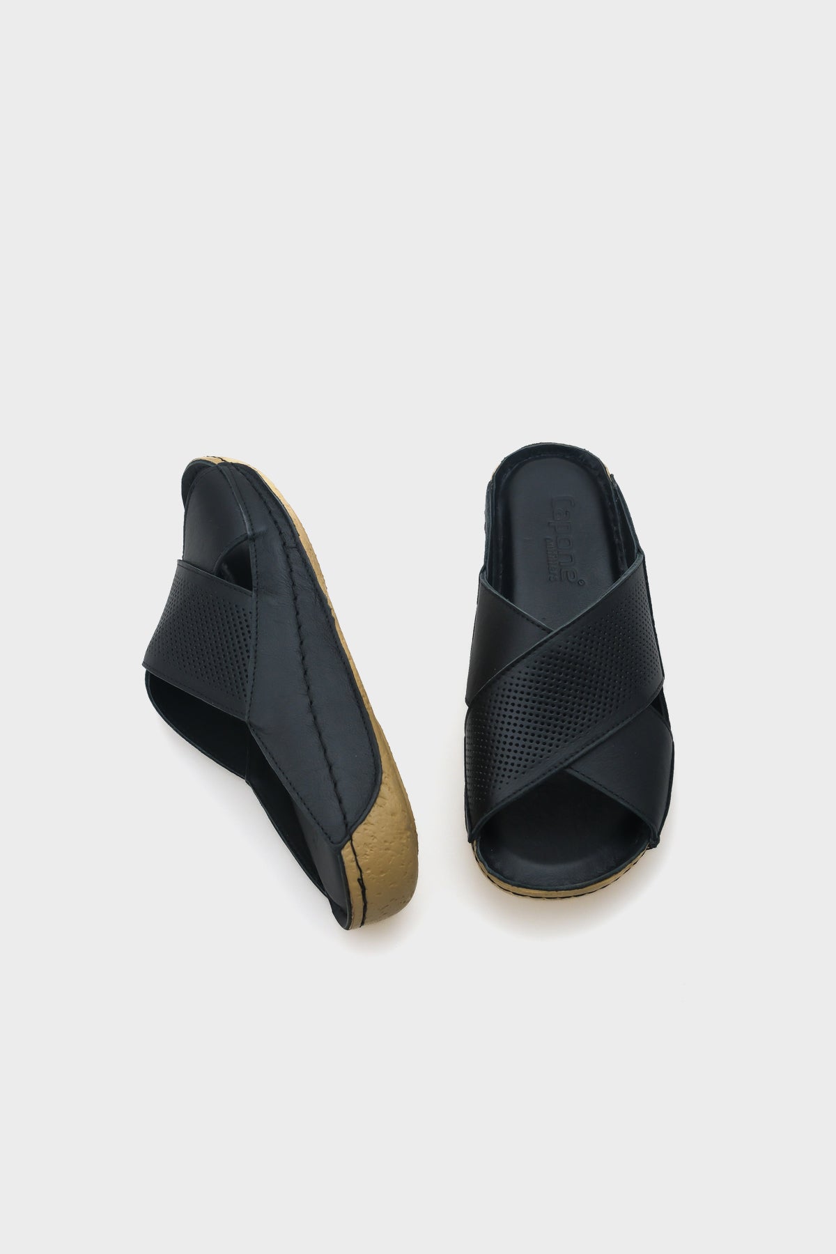 Nissa Çapraz Bantlı Deri Konfor Anatomik Kadın Terlik