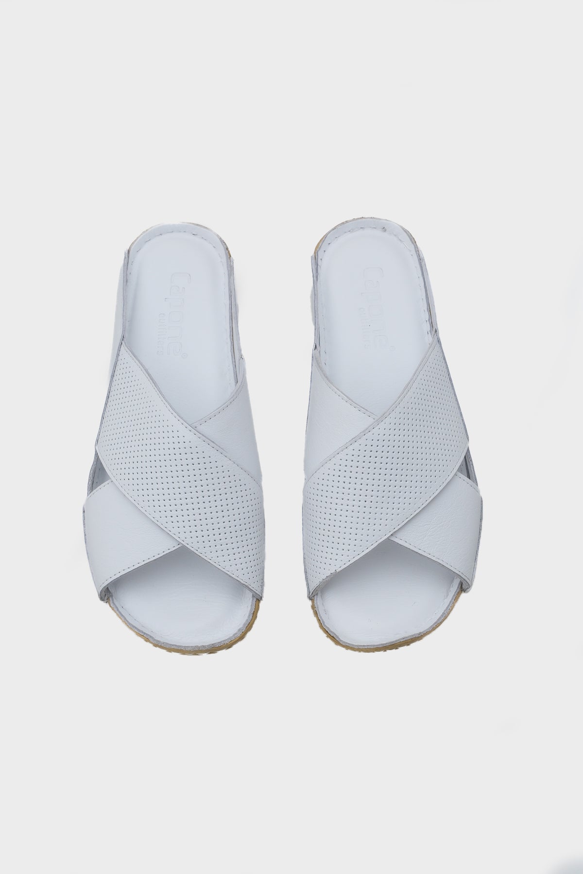 Nissa Çapraz Bantlı Deri Konfor Anatomik Kadın Terlik