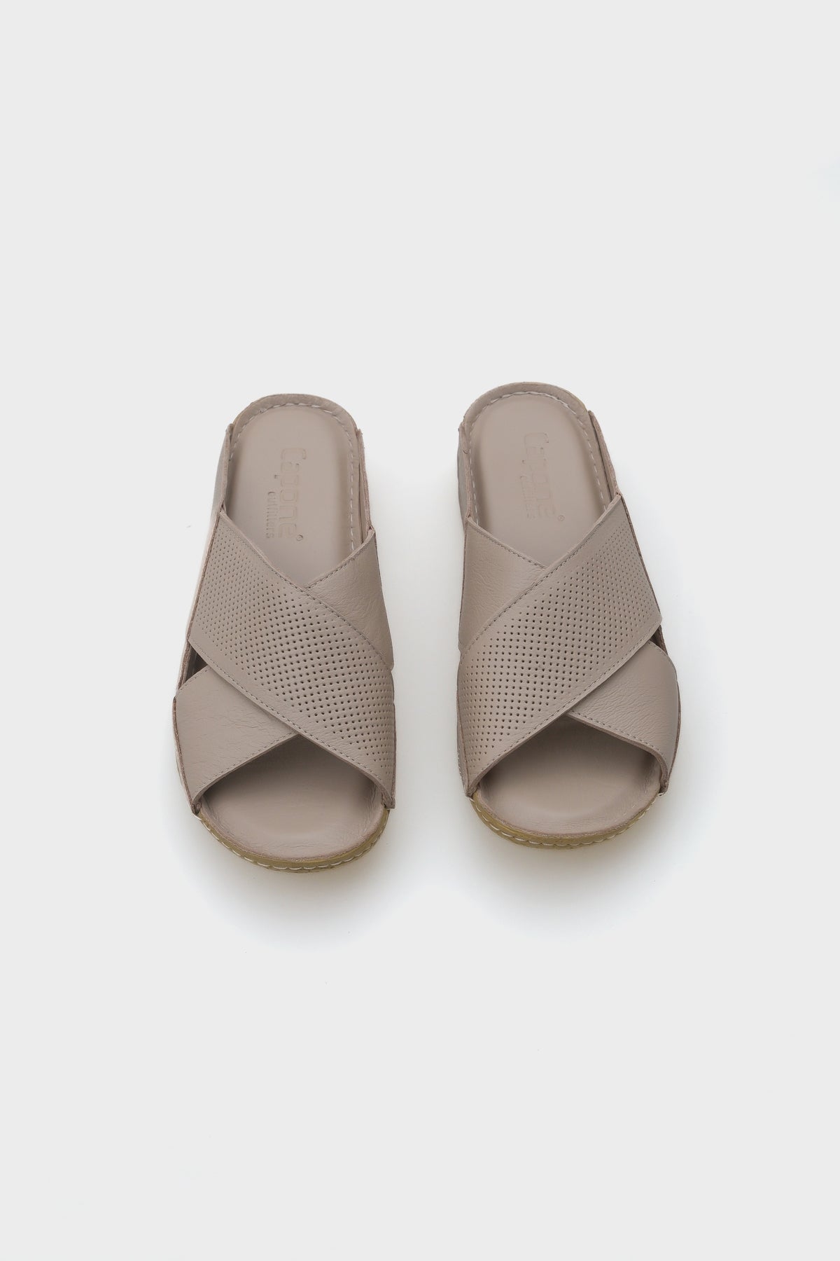 Nissa Çapraz Bantlı Deri Konfor Anatomik Kadın Terlik