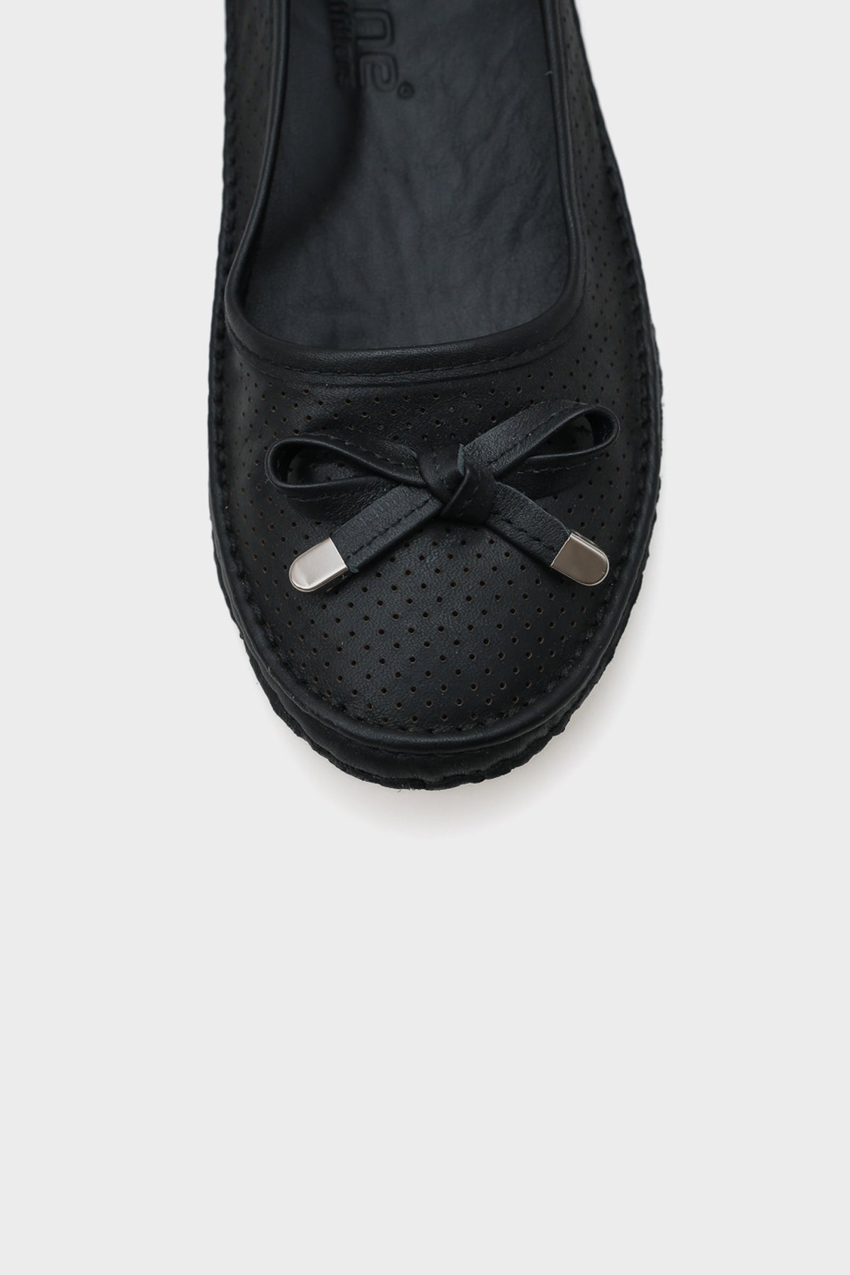 Breeze Saraçlı Lazerli Hakiki Deri  Kadın Babet