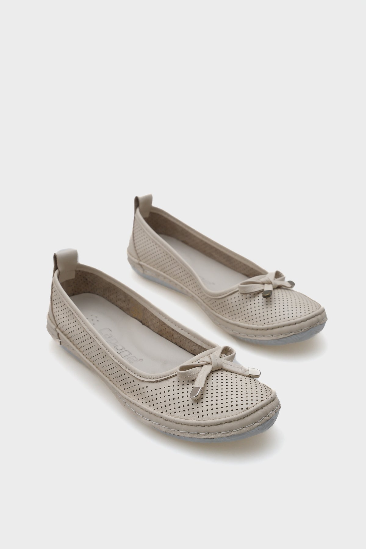 Breeze Saraçlı Lazerli Hakiki Deri  Kadın Babet