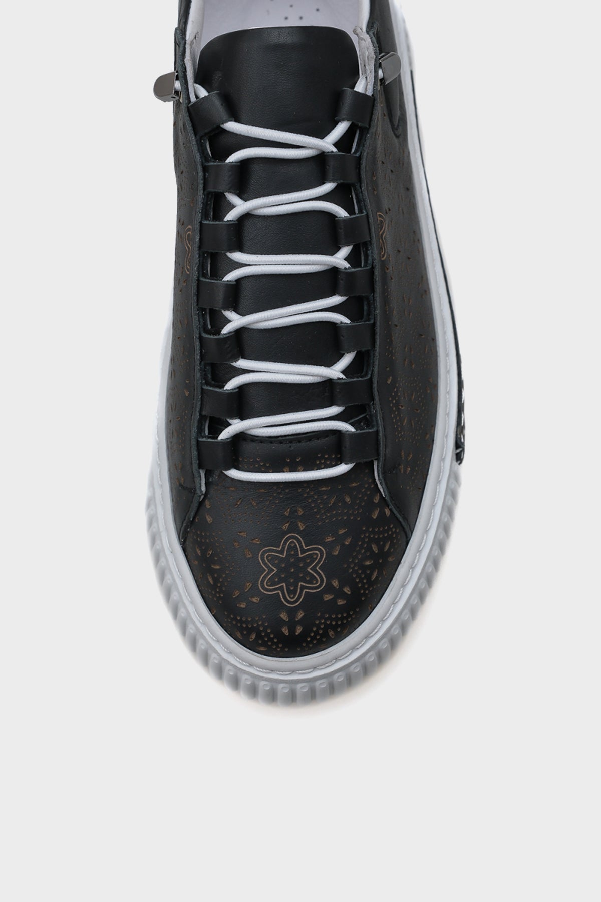 Haily Lazerli Hakiki Deri Kadın Sneaker