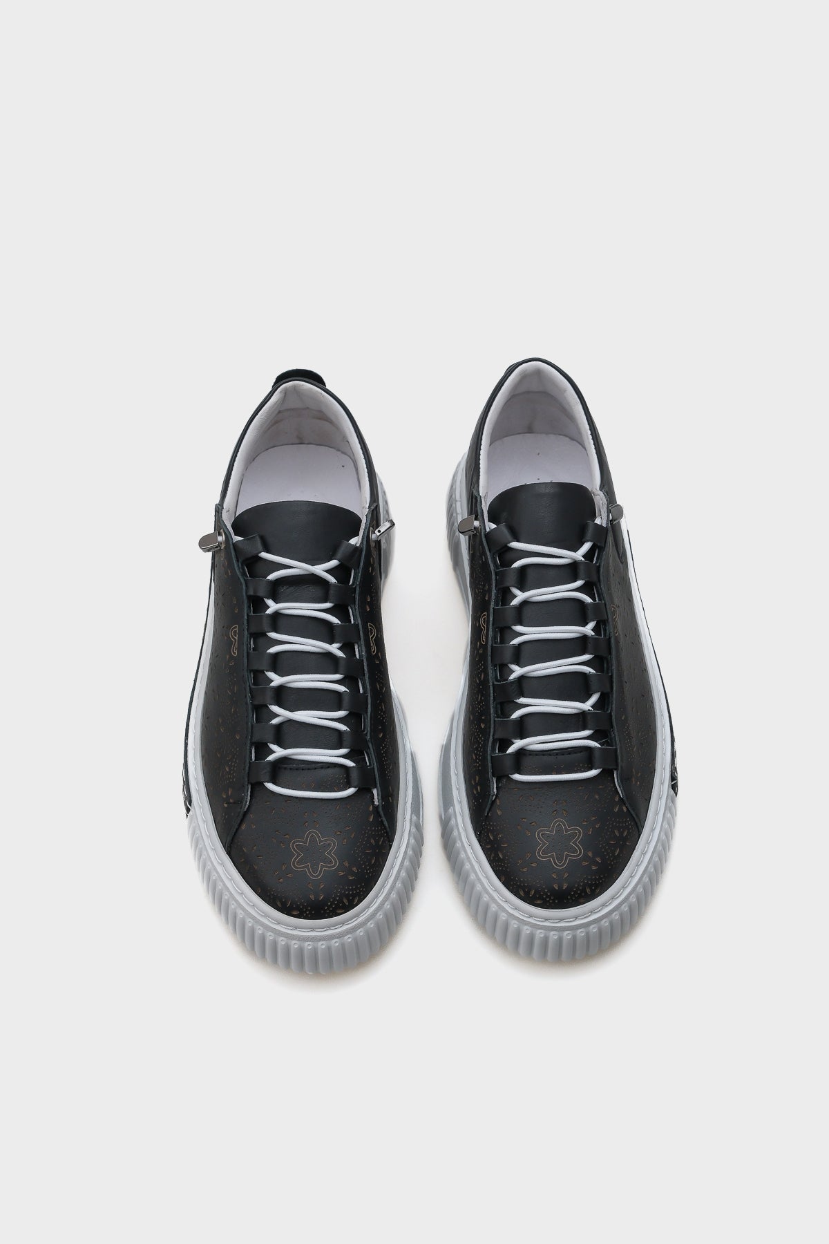 Haily Lazerli Hakiki Deri Kadın Sneaker