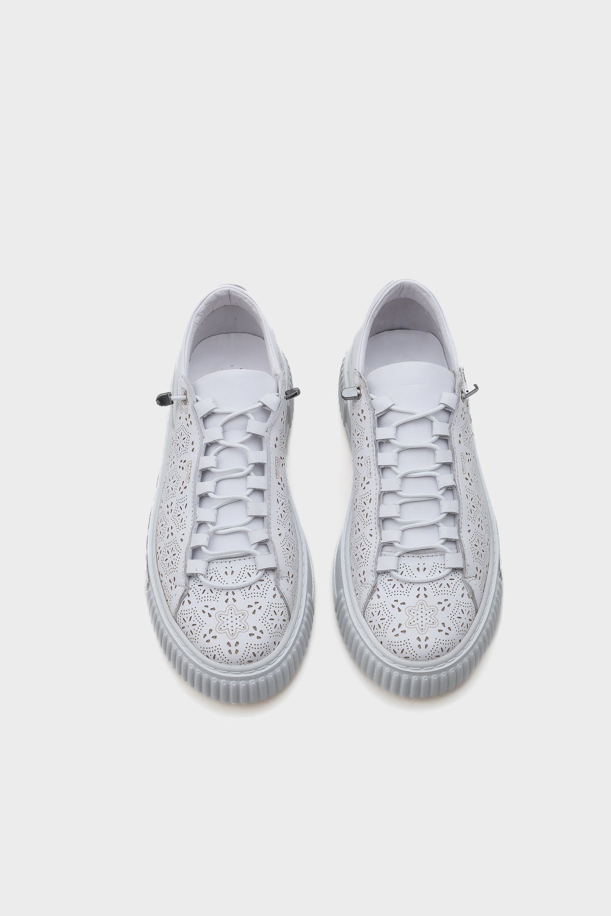 Haily Lazerli Hakiki Deri Kadın Sneaker