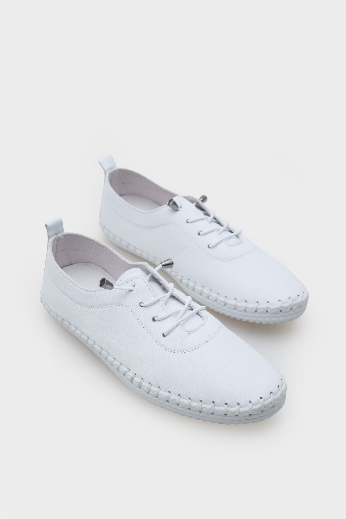 Fina Hakiki Deri Soft Konfor Tabanlı Kadın Sneaker