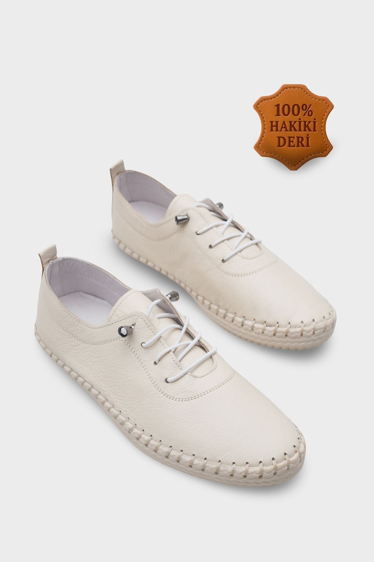 Fina Hakiki Deri Soft Konfor Tabanlı Kadın Sneaker