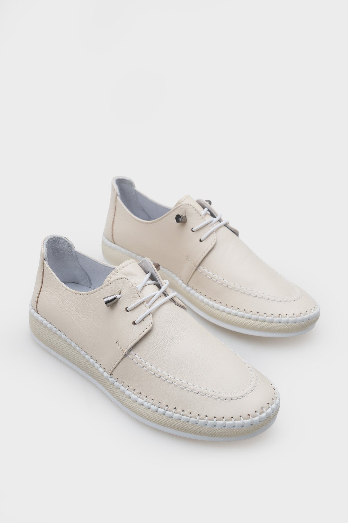 Michele Hakiki Deri Soft Konfor Tabanlı Kadın Sneaker