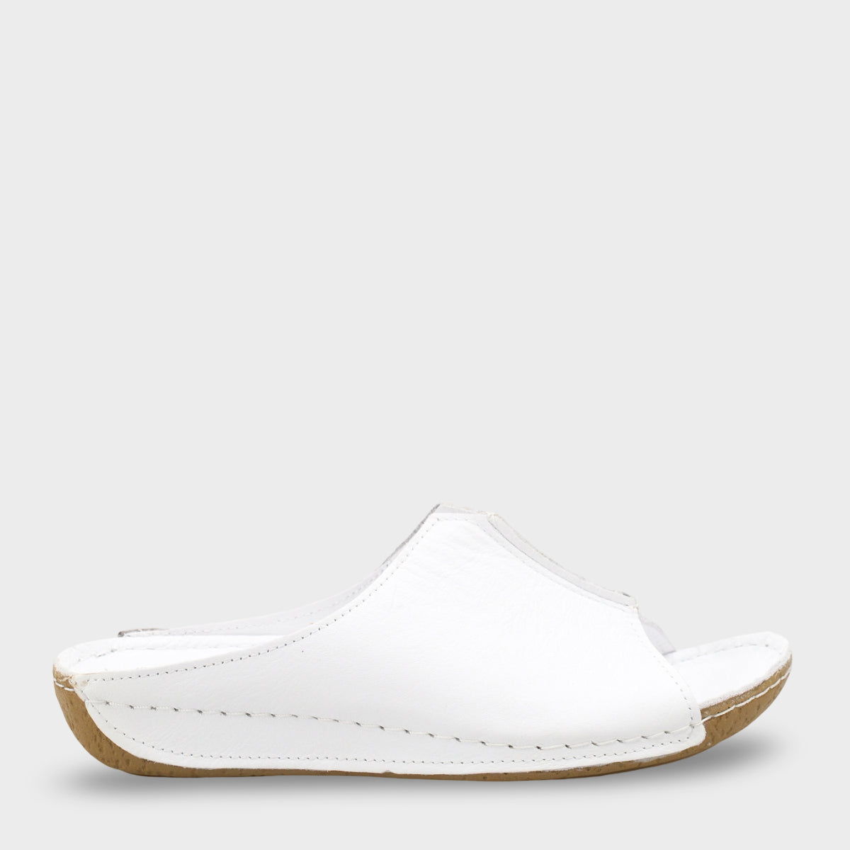 Marielle Hakiki Deri Soft Konfor Kadın Terlik