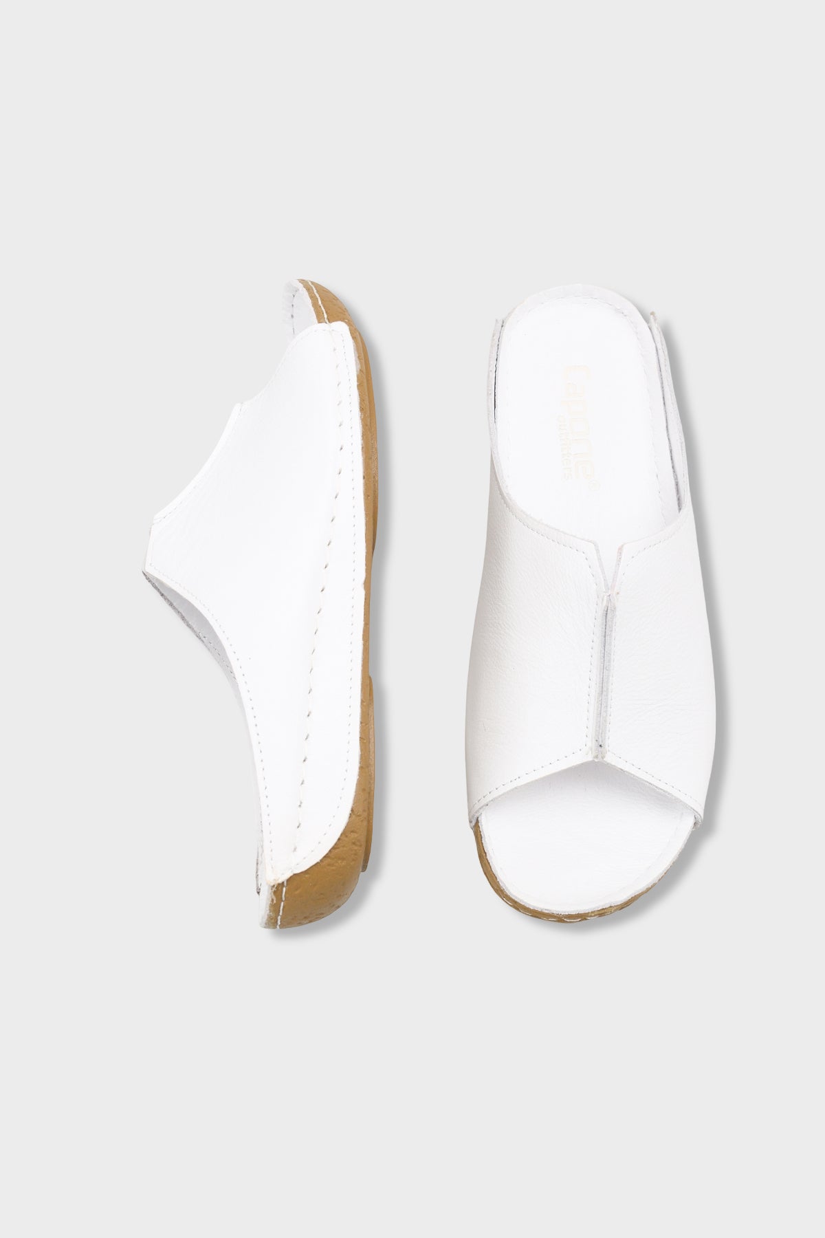 Marielle Hakiki Deri Soft Konfor Kadın Terlik