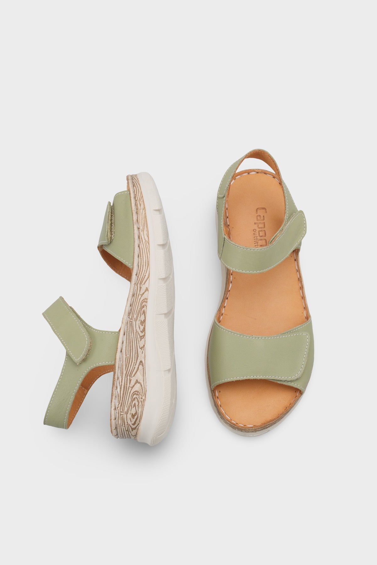 Corrinne Hakiki Deri Soft Konfor Kadın Sandalet