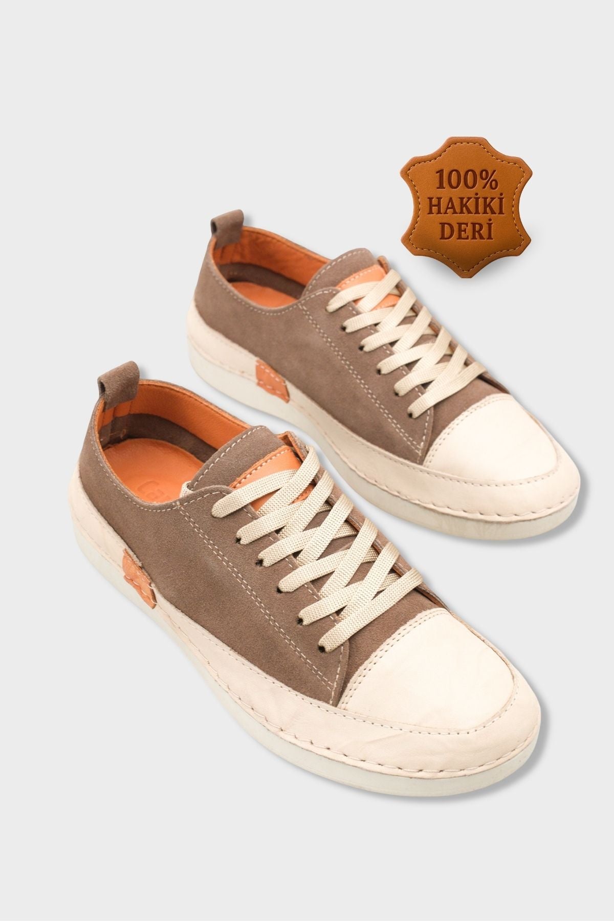Susette Hakiki Deri Soft Konfor Kadın Sneaker Spor Ayakkabı