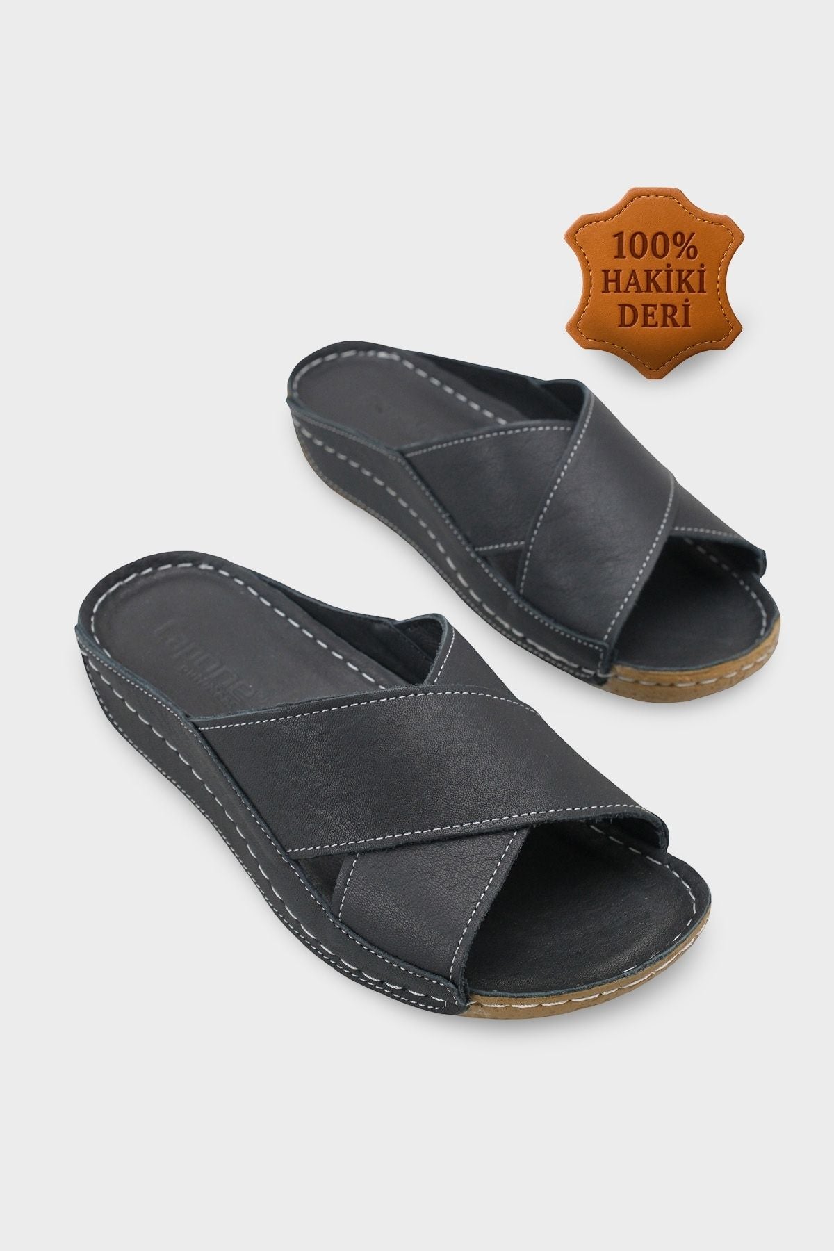 Sophi Hakiki Deri Soft Konfor Kadın Terlik
