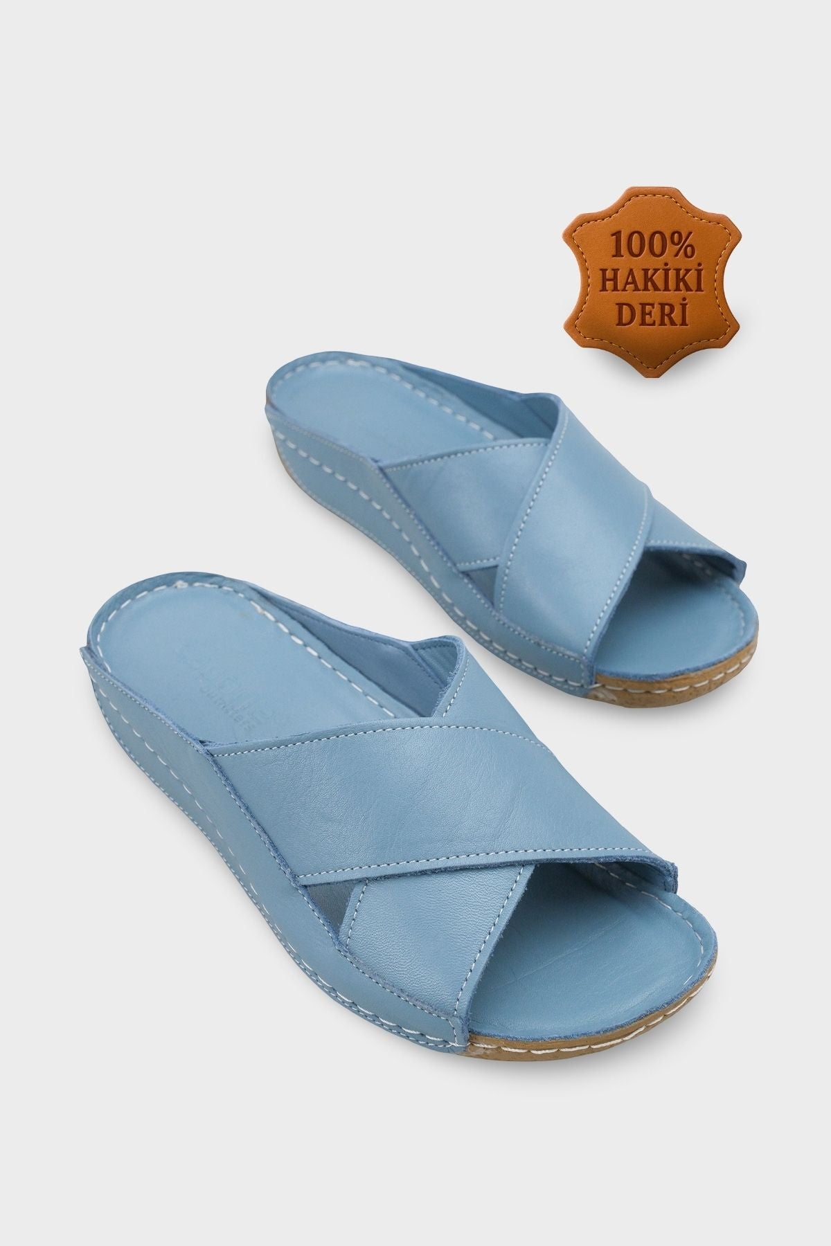 Sophi Hakiki Deri Soft Konfor Kadın Terlik