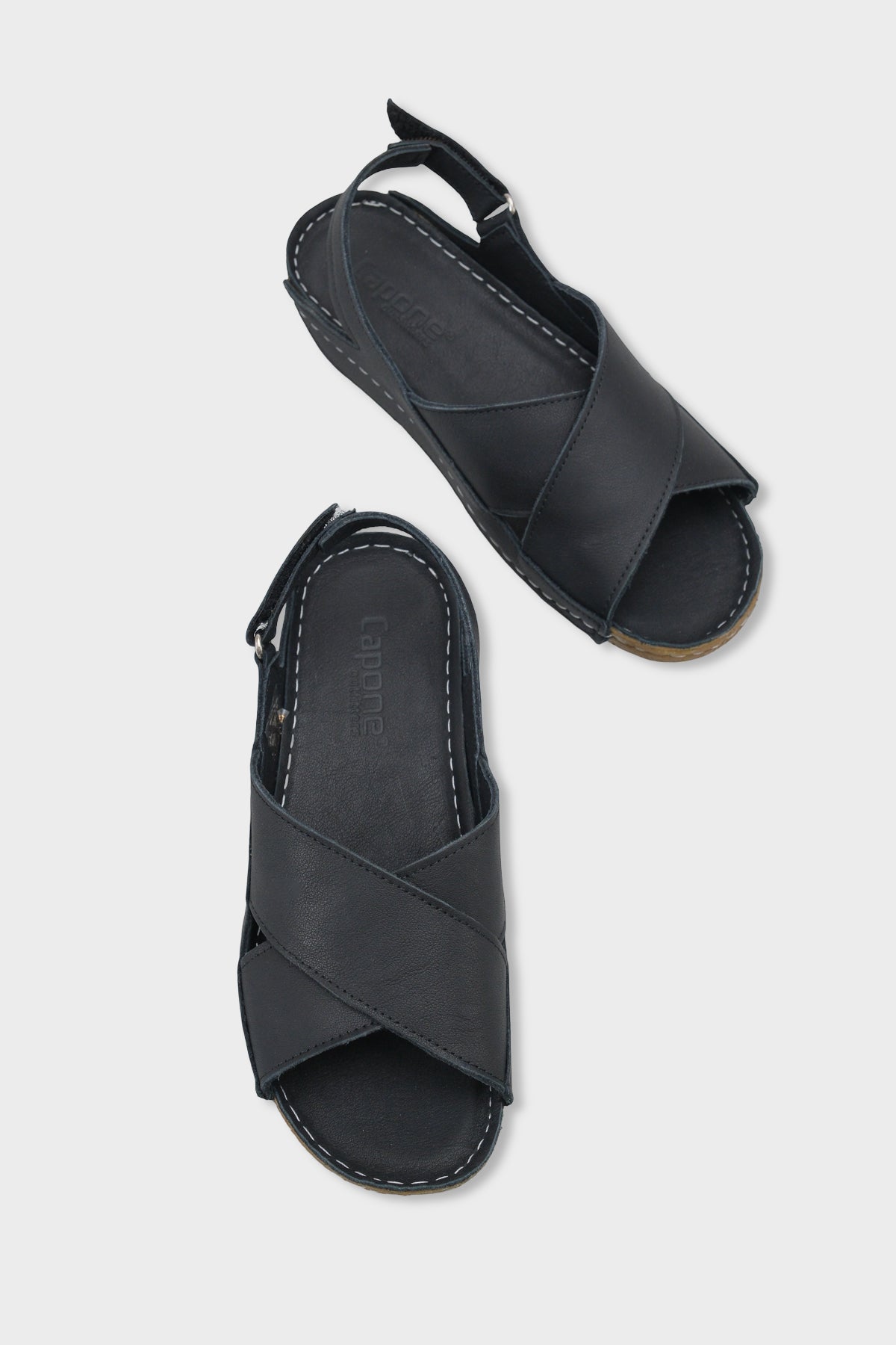 Florina Hakiki Deri Soft Konfor Kadın Sandalet