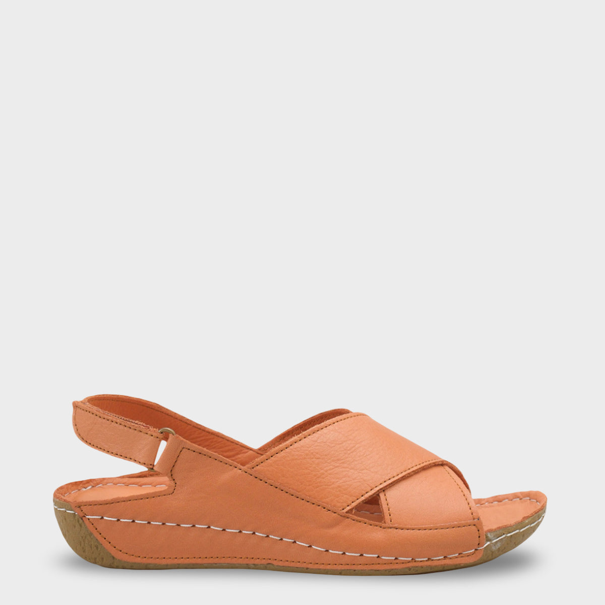 Florina Hakiki Deri Soft Konfor Kadın Sandalet