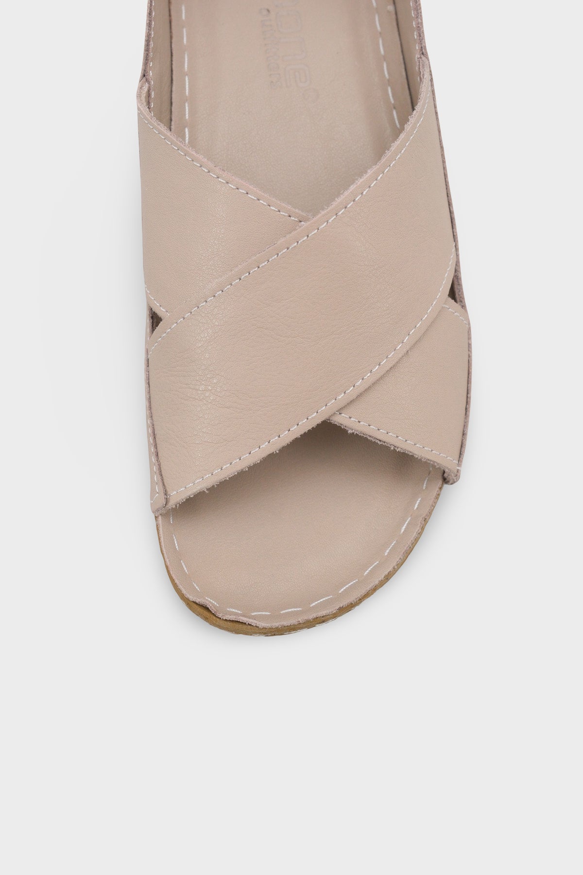 Florina Hakiki Deri Soft Konfor Kadın Sandalet