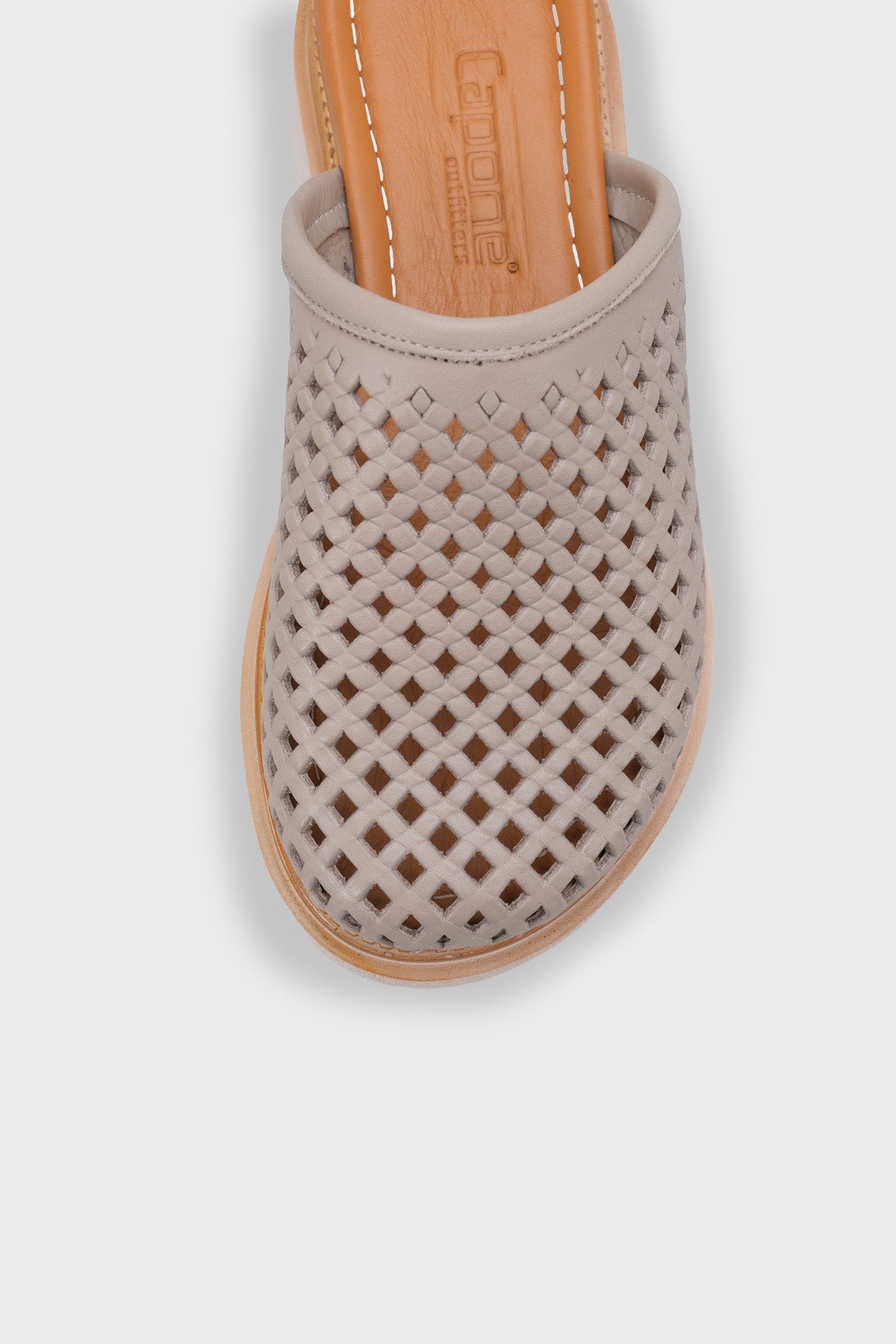 Madelle Hakiki Deri Dolgu Topuk Zımbalı Kadın Sabo