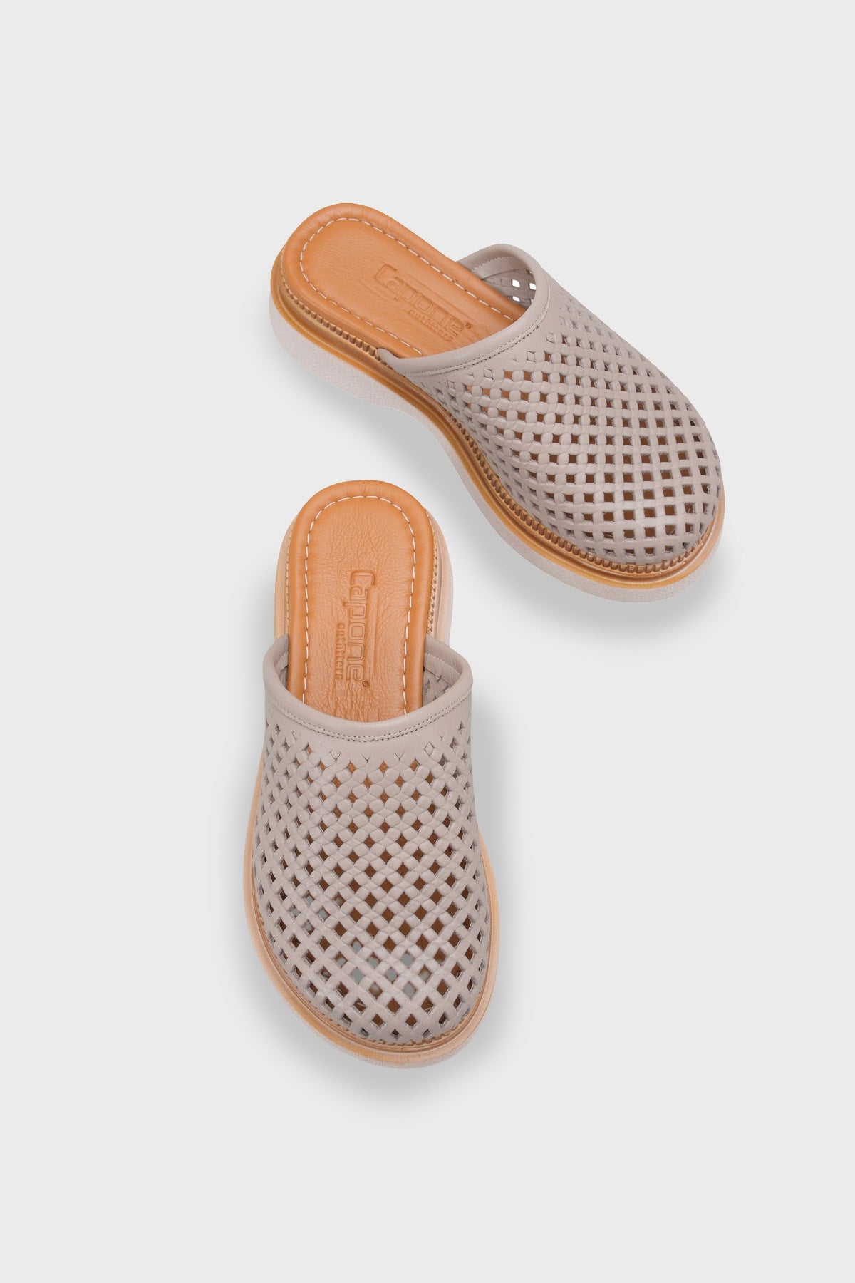 Madelle Hakiki Deri Dolgu Topuk Zımbalı Kadın Sabo