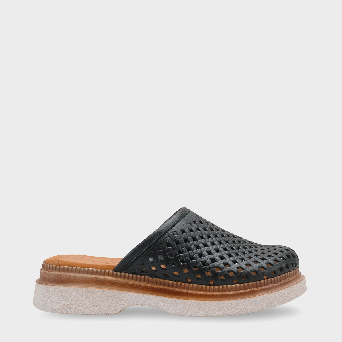 Madelle Hakiki Deri Dolgu Topuk Zımbalı Kadın Sabo