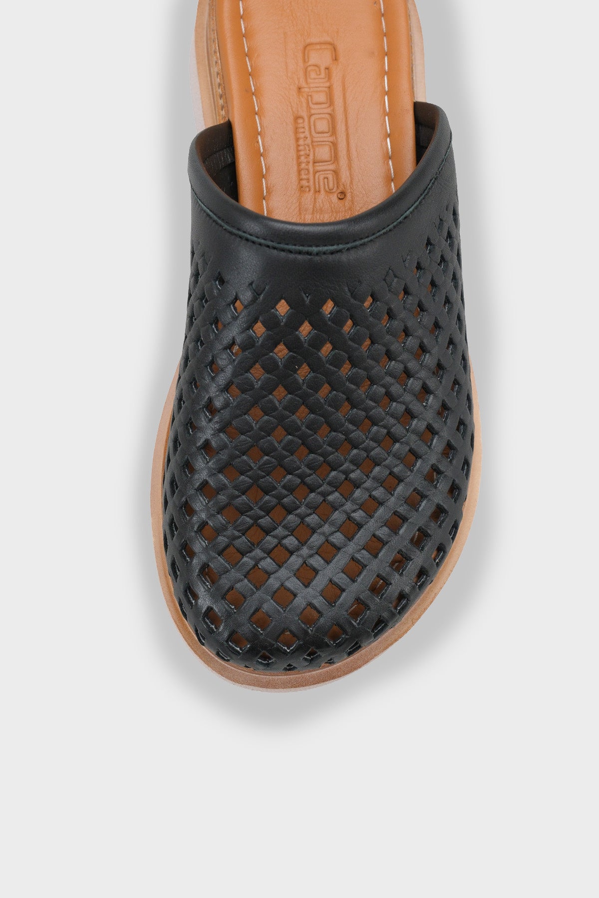 Madelle Hakiki Deri Dolgu Topuk Zımbalı Kadın Sabo