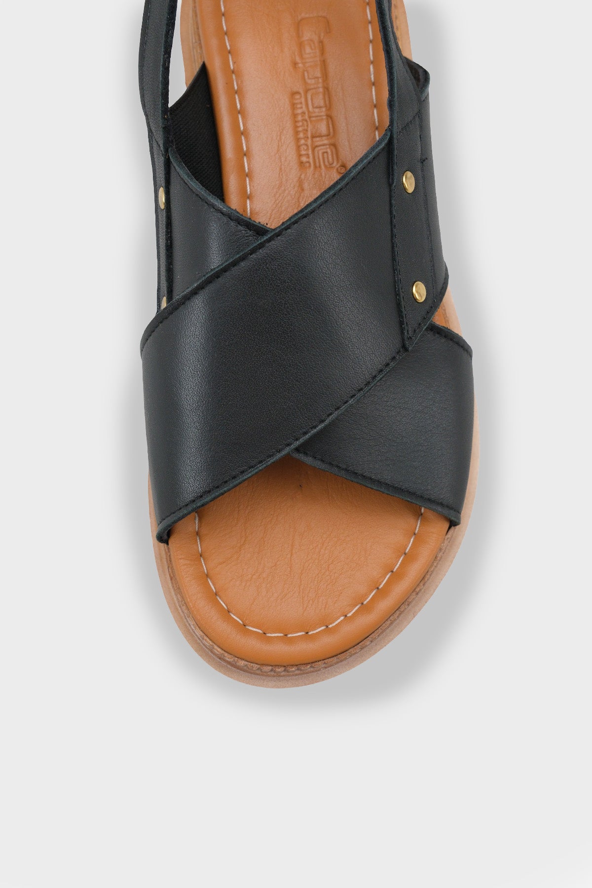 Katy Hakiki Deri Soft Konfor Dolgu Topuk Kadın Sandalet