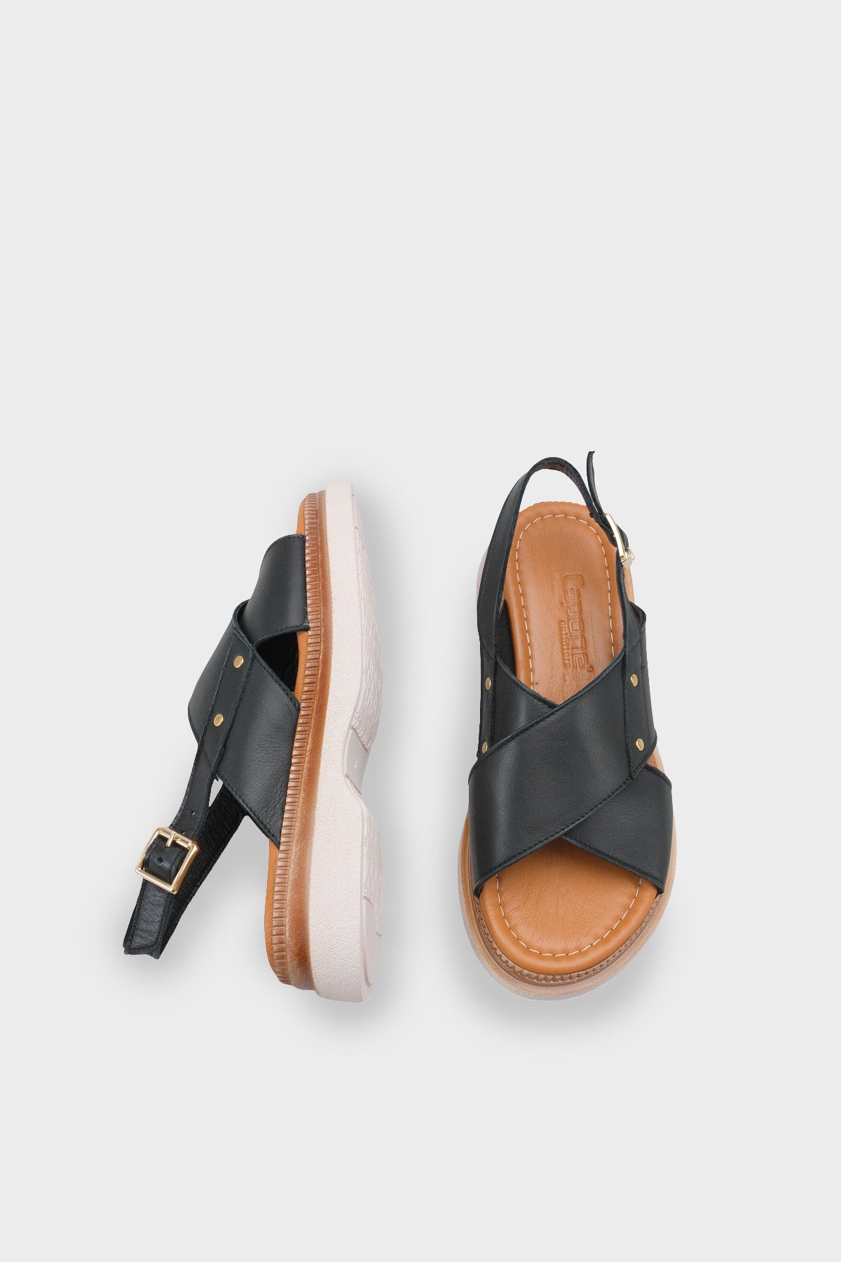 Katy Hakiki Deri Soft Konfor Dolgu Topuk Kadın Sandalet