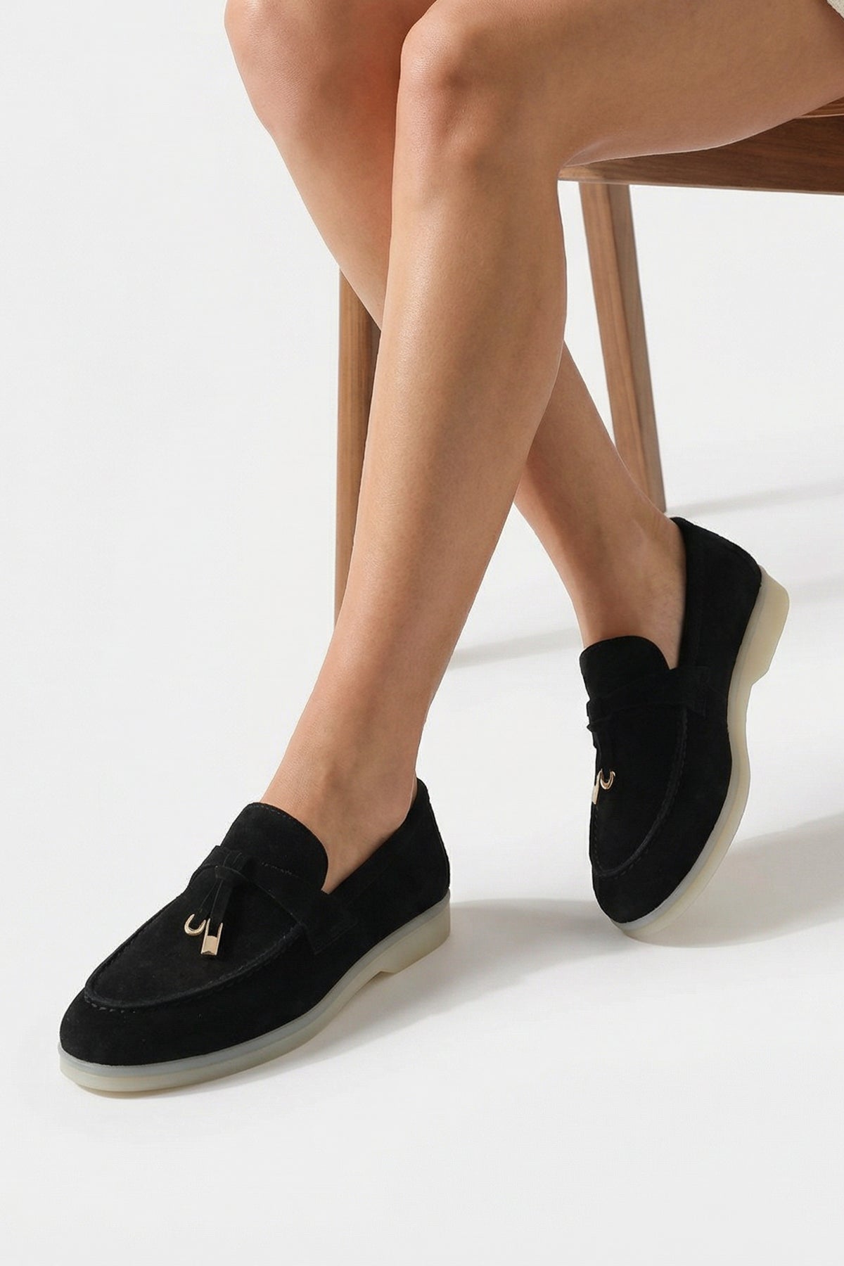 Vikki Hakiki Deri Kadın Loafer