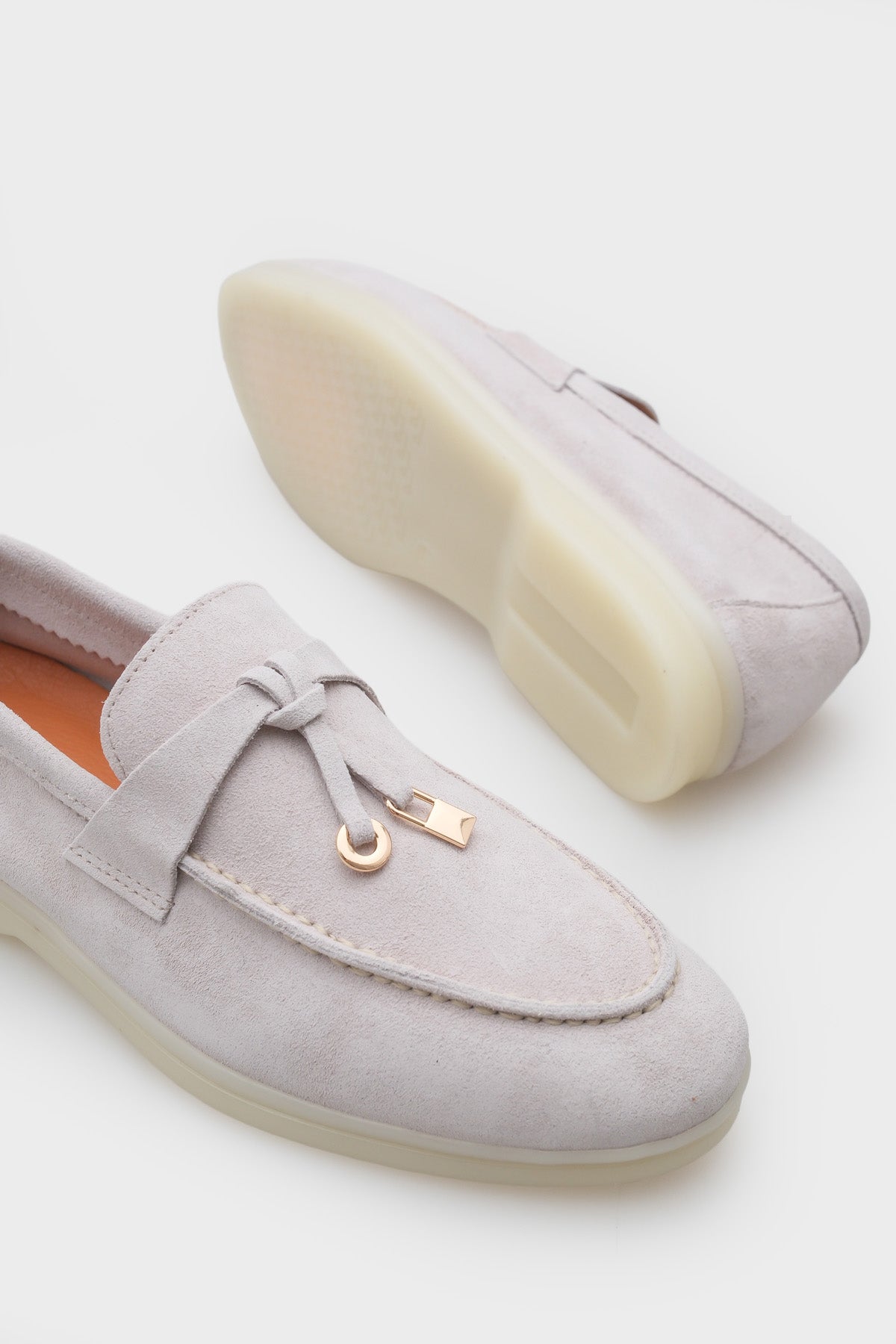 Vikki Hakiki Deri Kadın Loafer