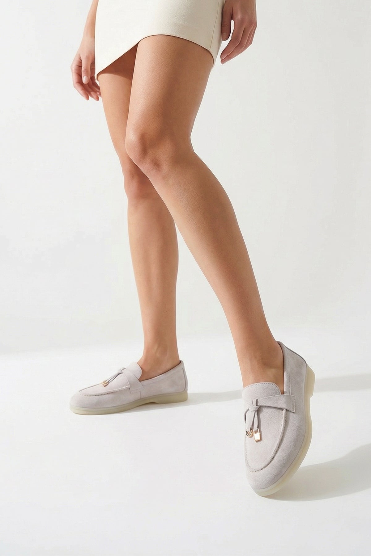 Vikki Hakiki Deri Kadın Loafer