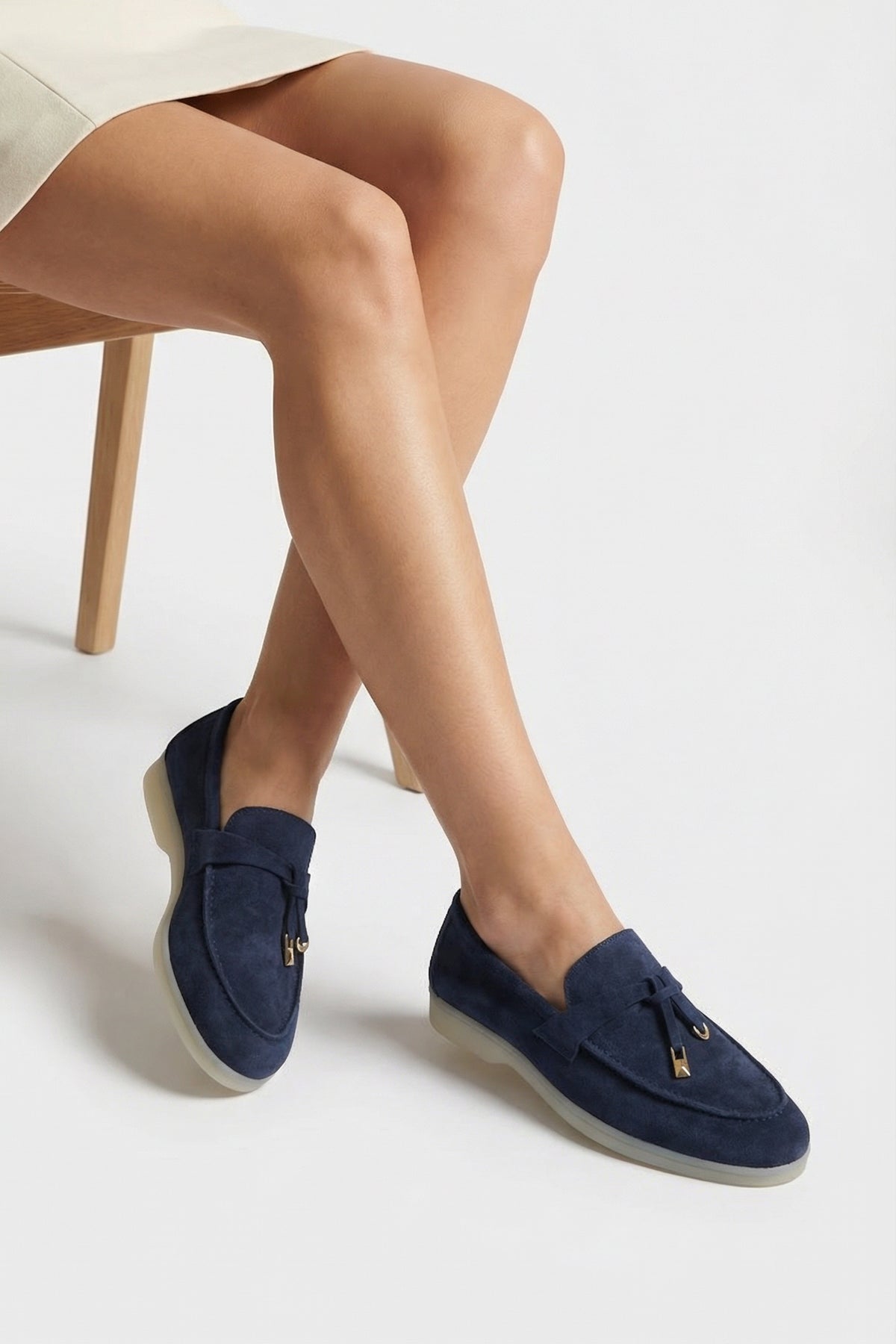 Vikki Hakiki Deri Kadın Loafer