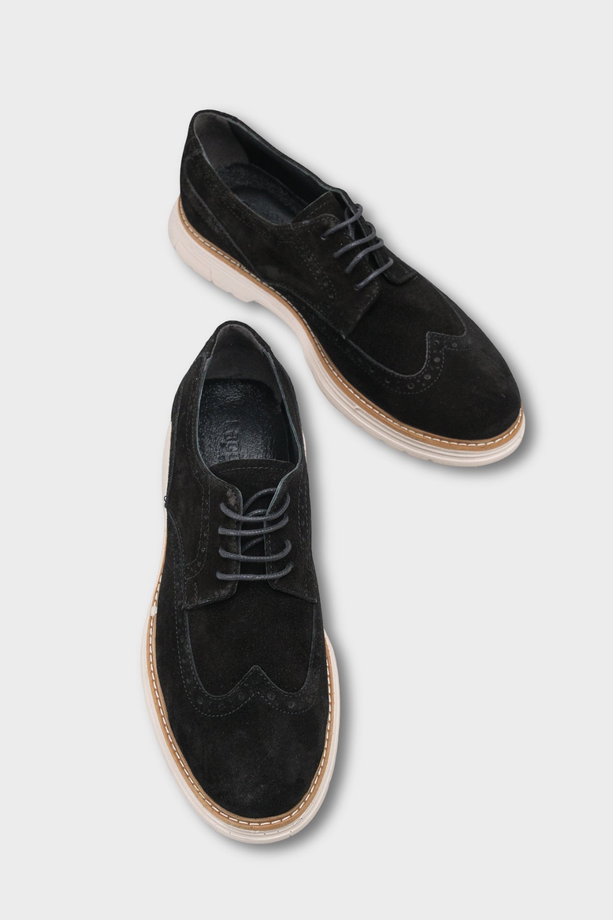 Joachim Hakiki Deri Süet Bağcıklı İçi Hakiki Deri Astarlı Erkek Loafer Ayakkabı
