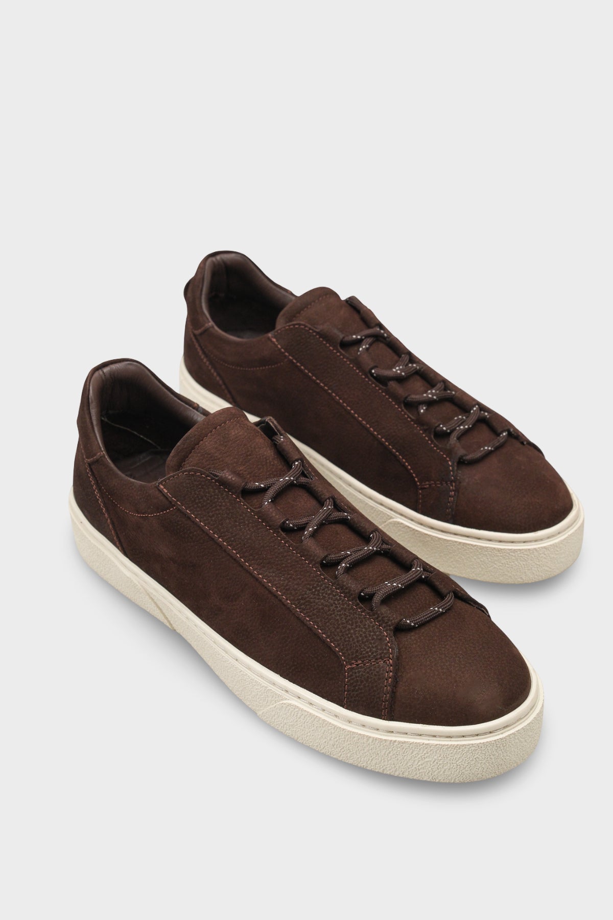 Efram Hakiki Deri Nubuk Gizli Bağcıklı Erkek Günlük Şık Spor Ayakkabı Sneaker