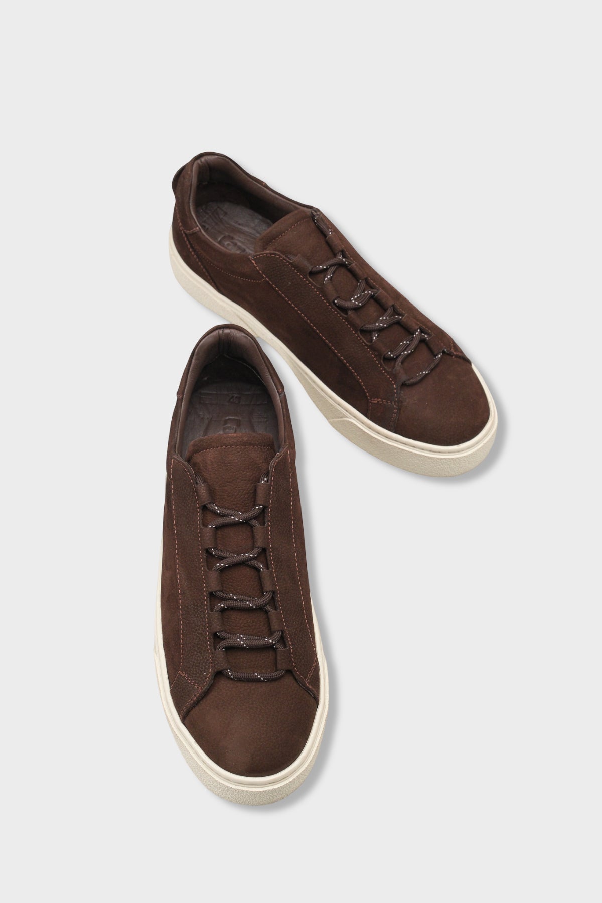 Efram Hakiki Deri Nubuk Gizli Bağcıklı Erkek Günlük Şık Spor Ayakkabı Sneaker