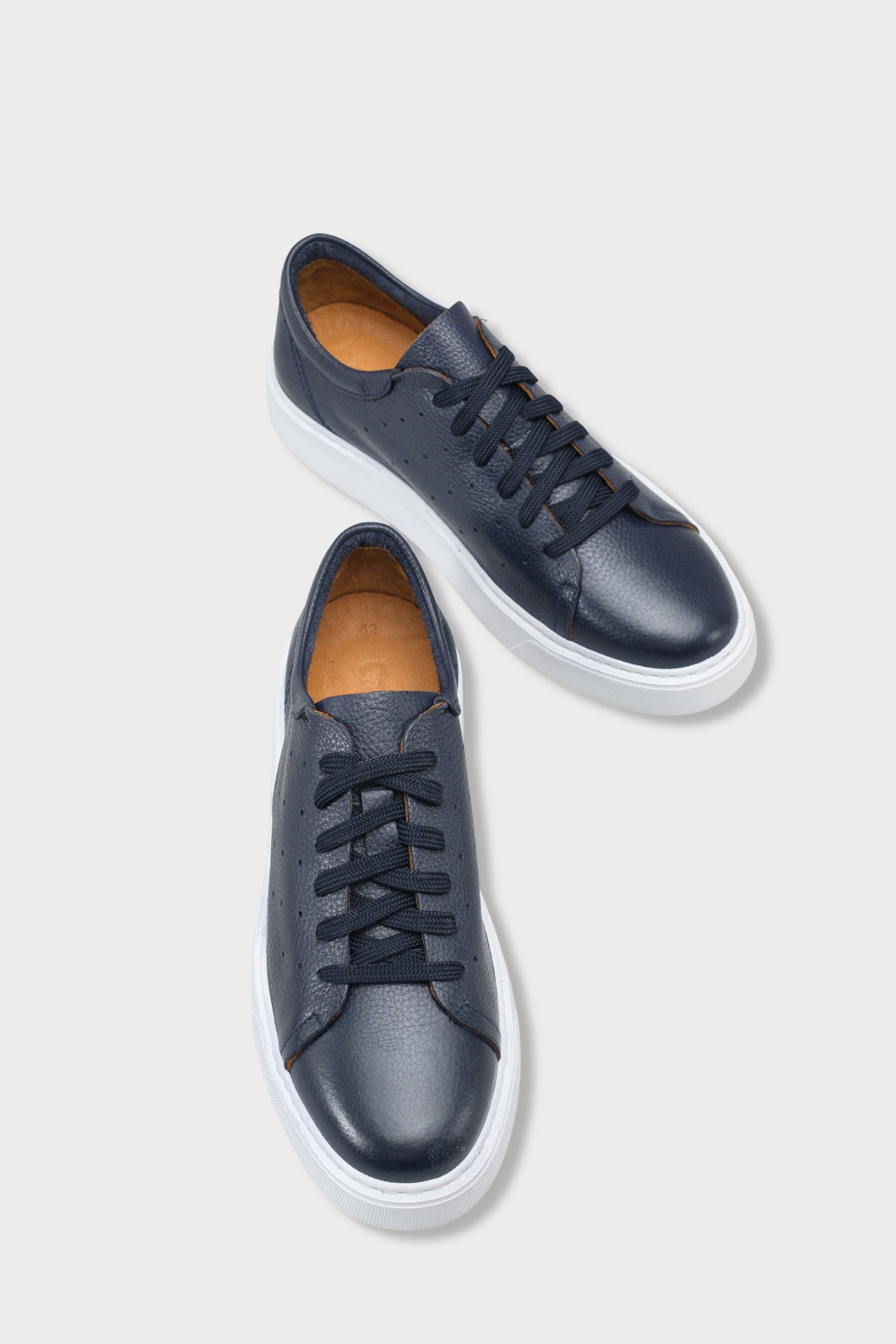 Chaim Hakiki Deri Erkek Günlük Şık Spor Ayakkabı Sneaker