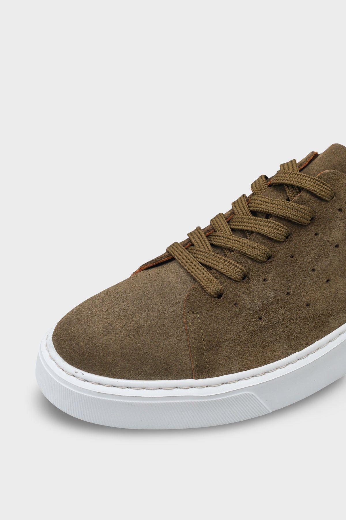 Chaim Hakiki Deri Erkek Günlük Şık Spor Ayakkabı Sneaker