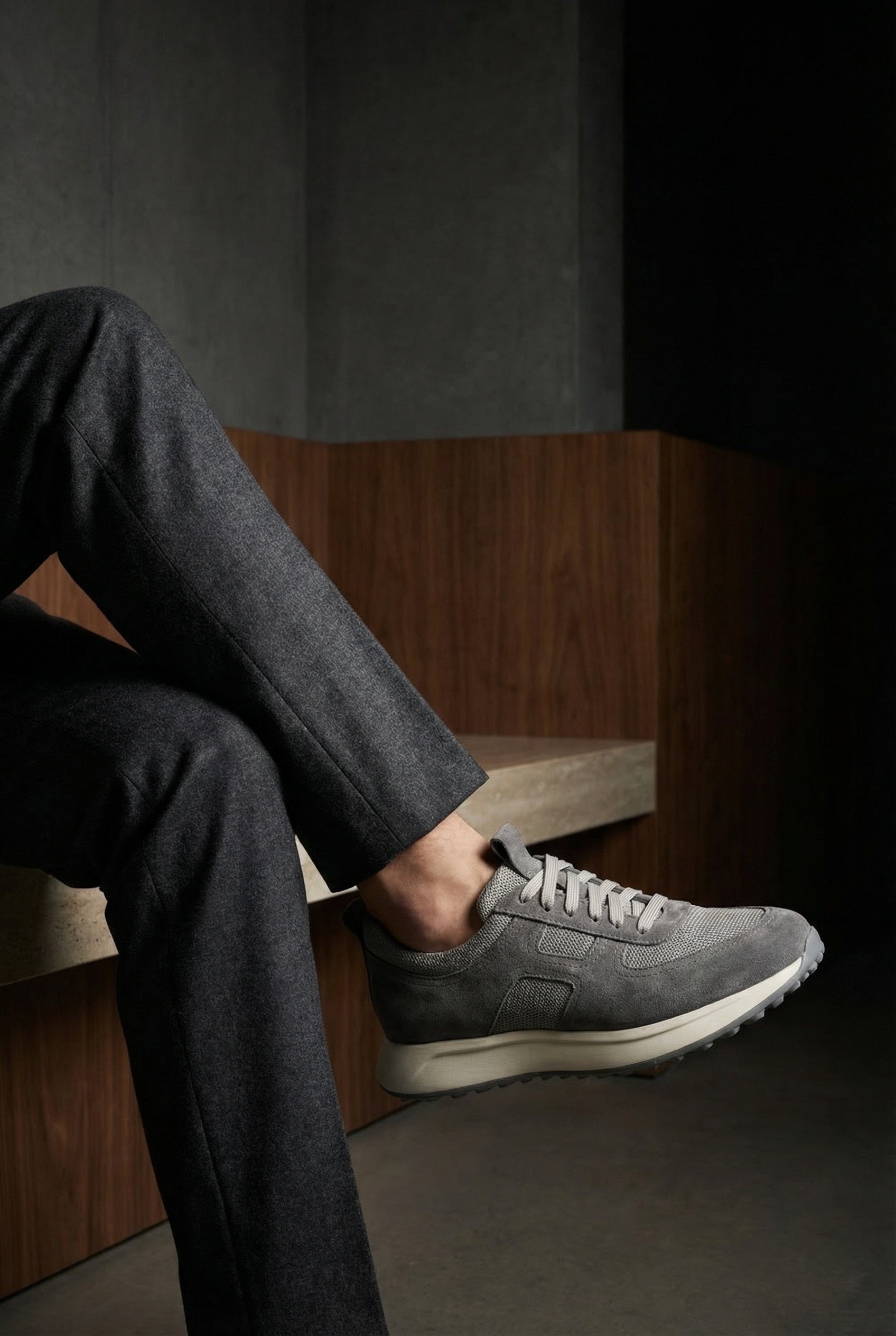 Rollo Hakiki Deri Süet Erkek Günlük Şık Spor Ayakkabı Sneaker