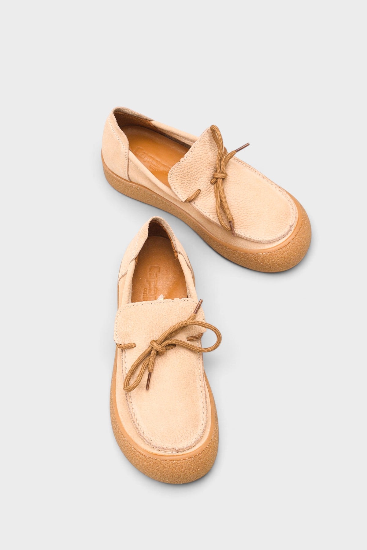 Gabi Hakiki Nubuk Deri Konfor Kadın Loafer Ayakkabı