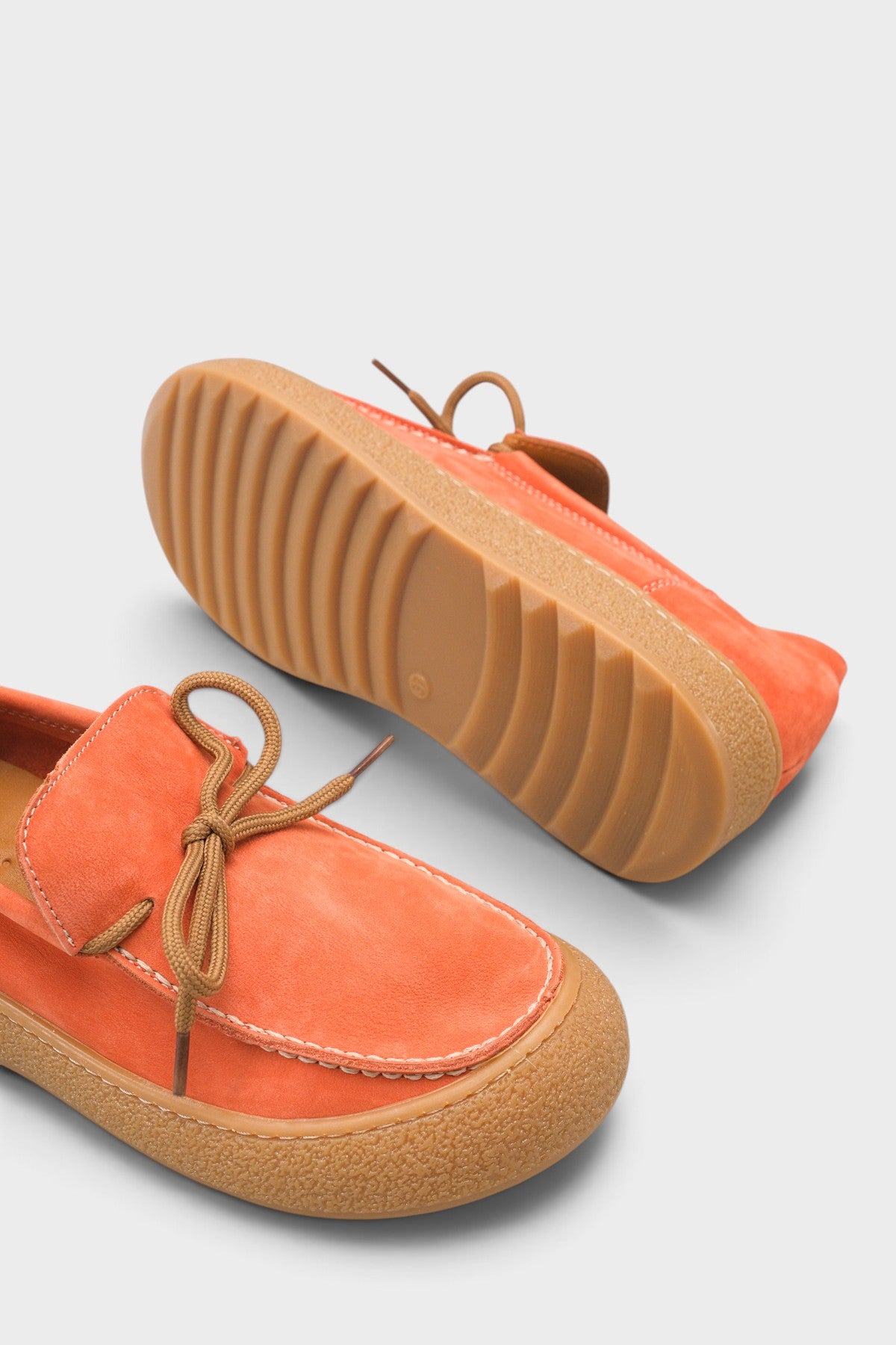 Gabi Hakiki Nubuk Deri Konfor Kadın Loafer Ayakkabı