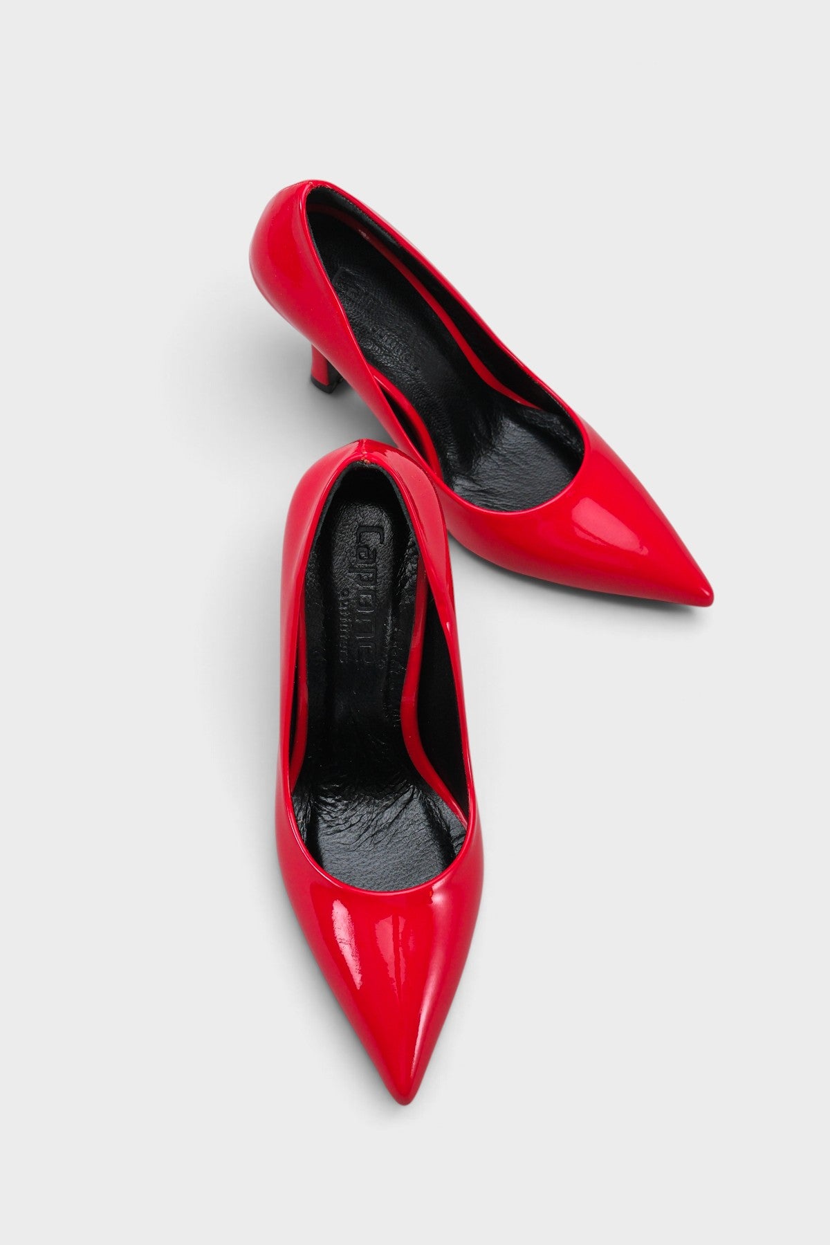 Briana Hakiki Deri Astarlı Orta Topuklu Stiletto