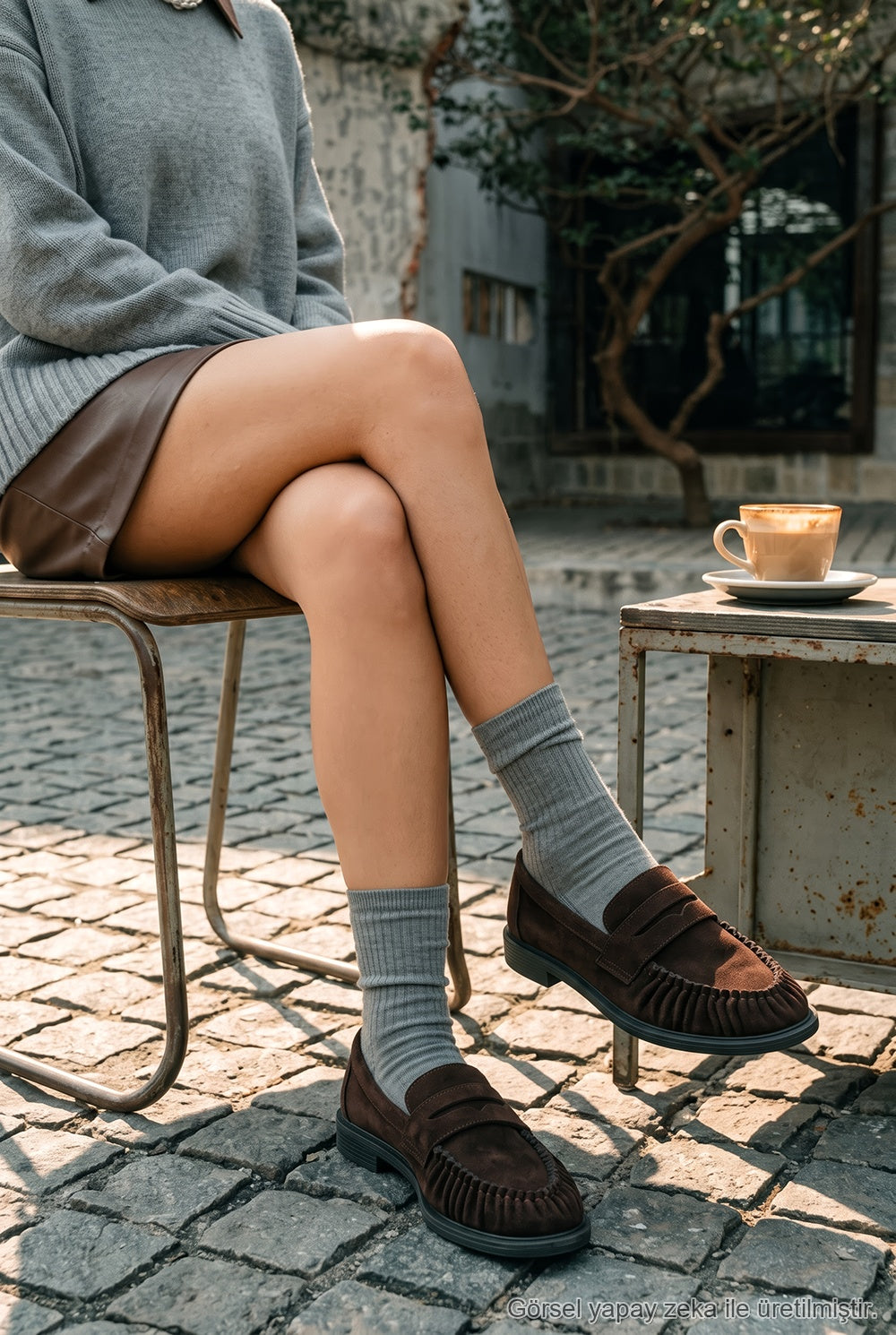Meggan Büzgülü Kolej Loafer Kadın Ayakkabı