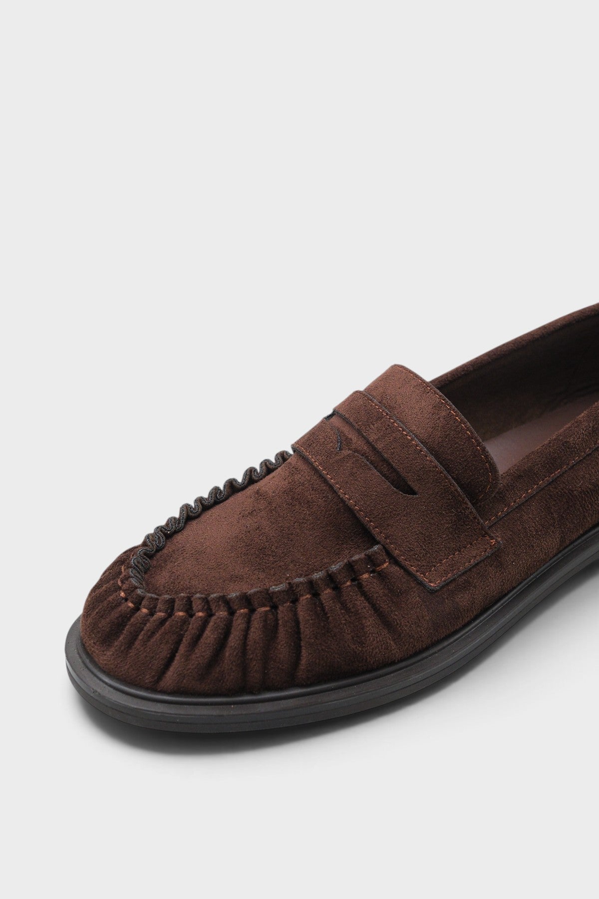 Meggan Büzgülü Kolej Loafer Kadın Ayakkabı