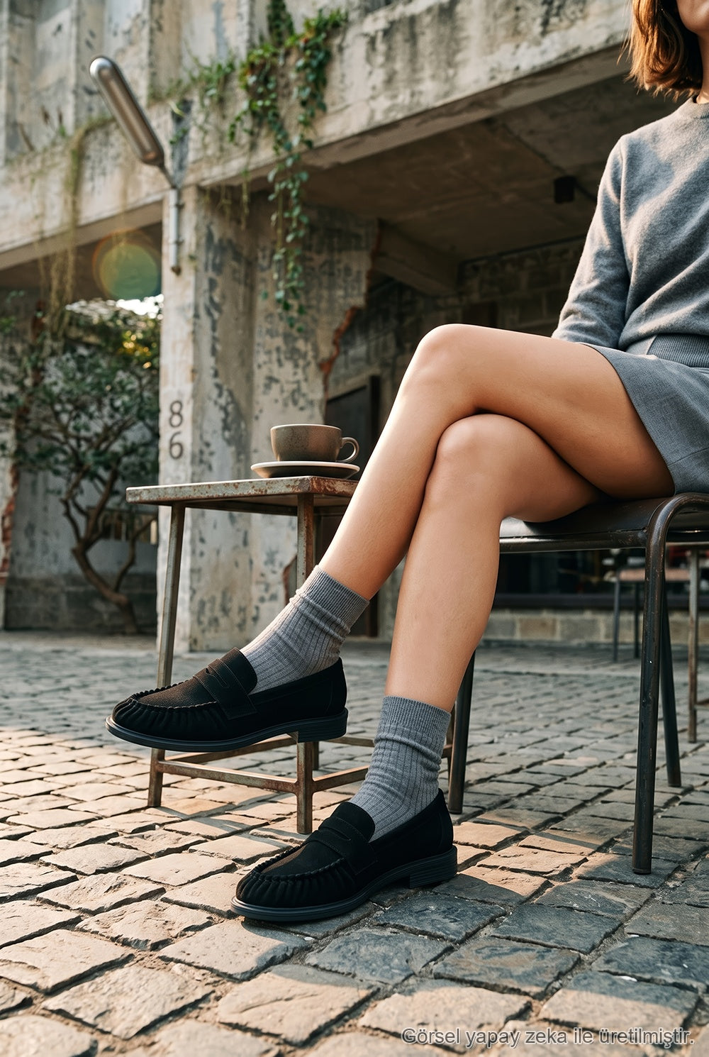 Meggan Büzgülü Kolej Loafer Kadın Ayakkabı